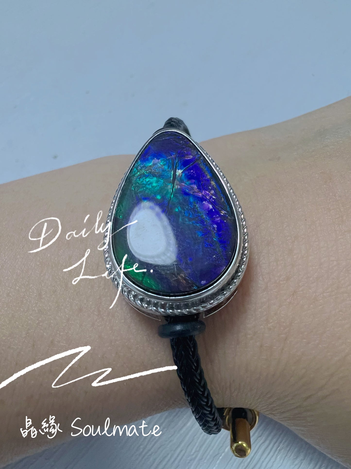 斑彩石盒子 20x27mm (石16x23mm)