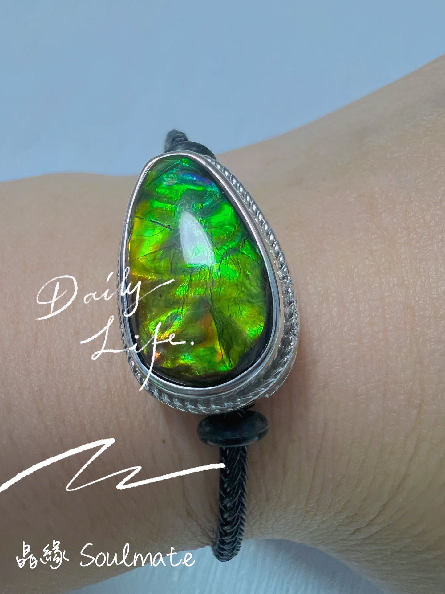 斑彩石盒子 15x22mm (石11x18mm)