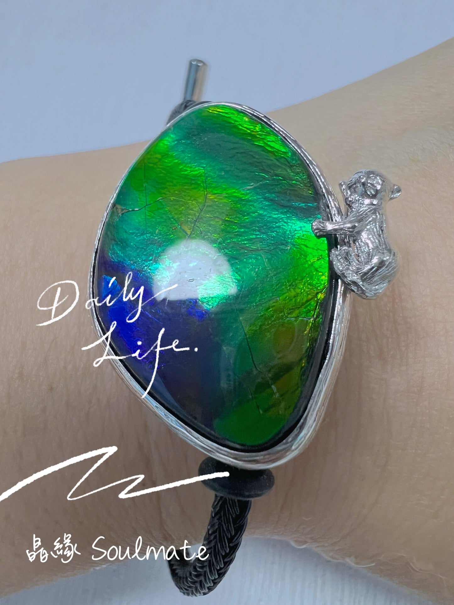 斑彩石盒子 22x33mm (石19x30mm)