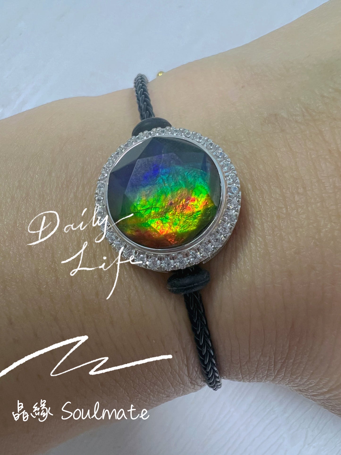 斑彩石大衛星 16mm (石12mm)