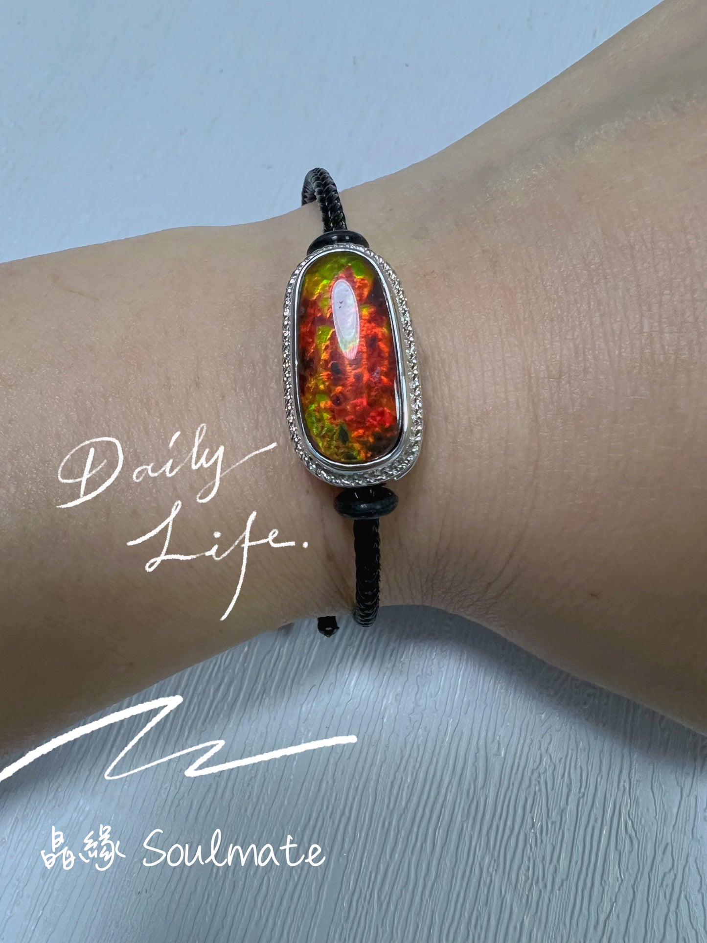 斑彩石盒子 12x23mm (石9x23mm)