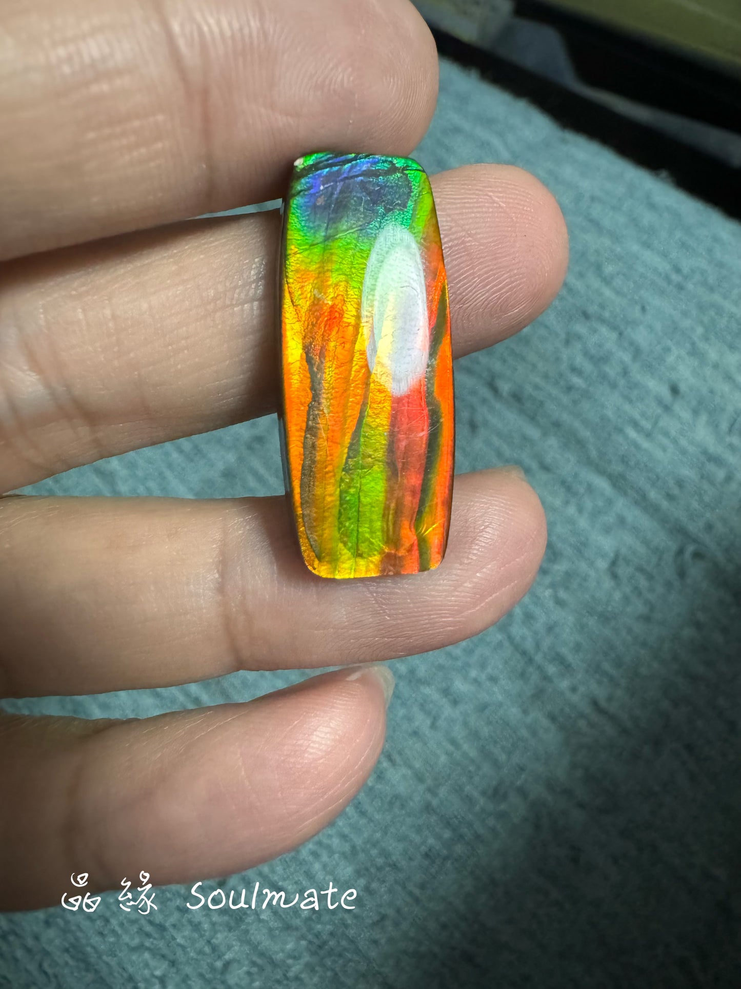 斑彩石裸石 13x30mm