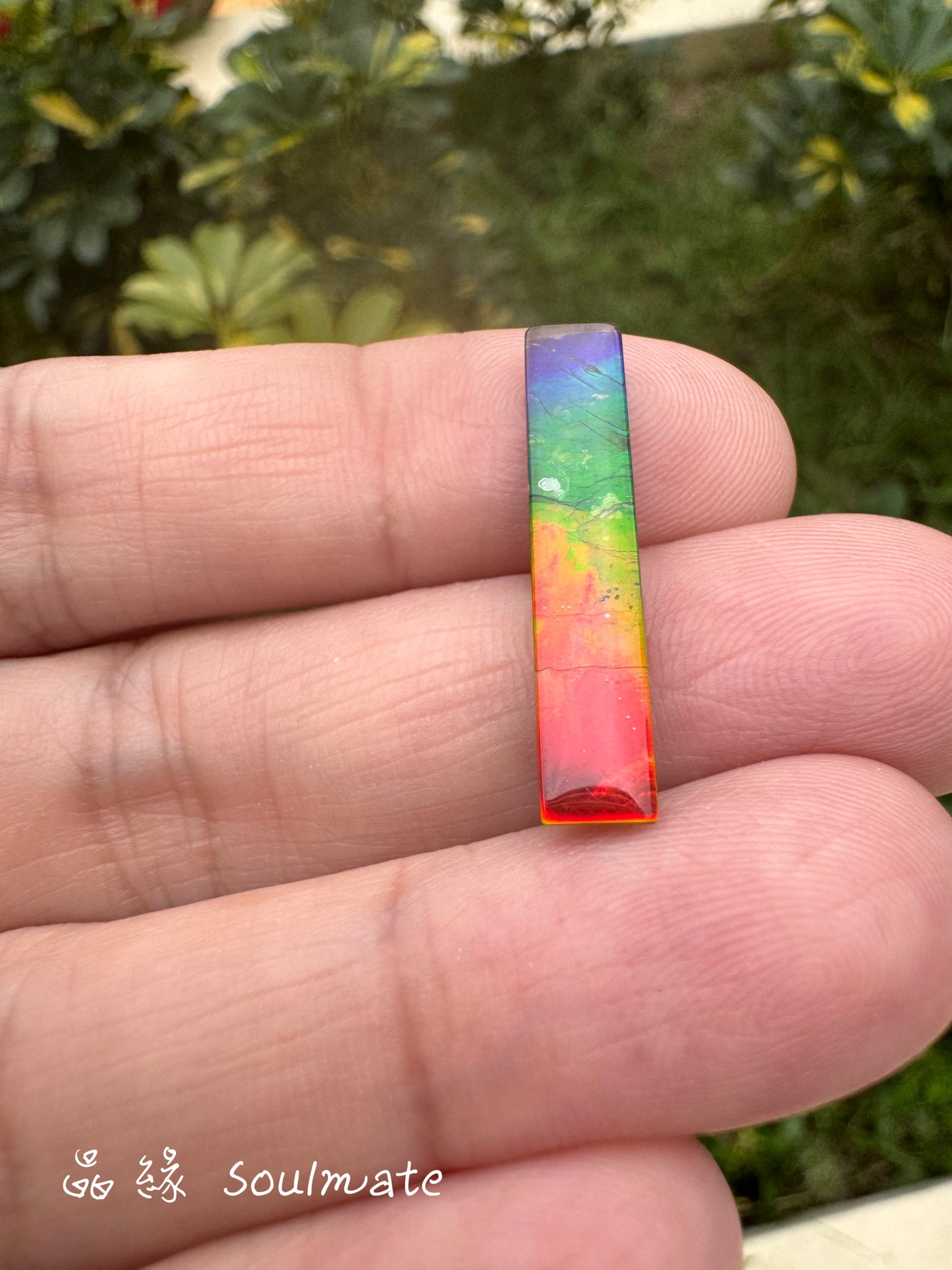 斑彩石裸石 5x26mm