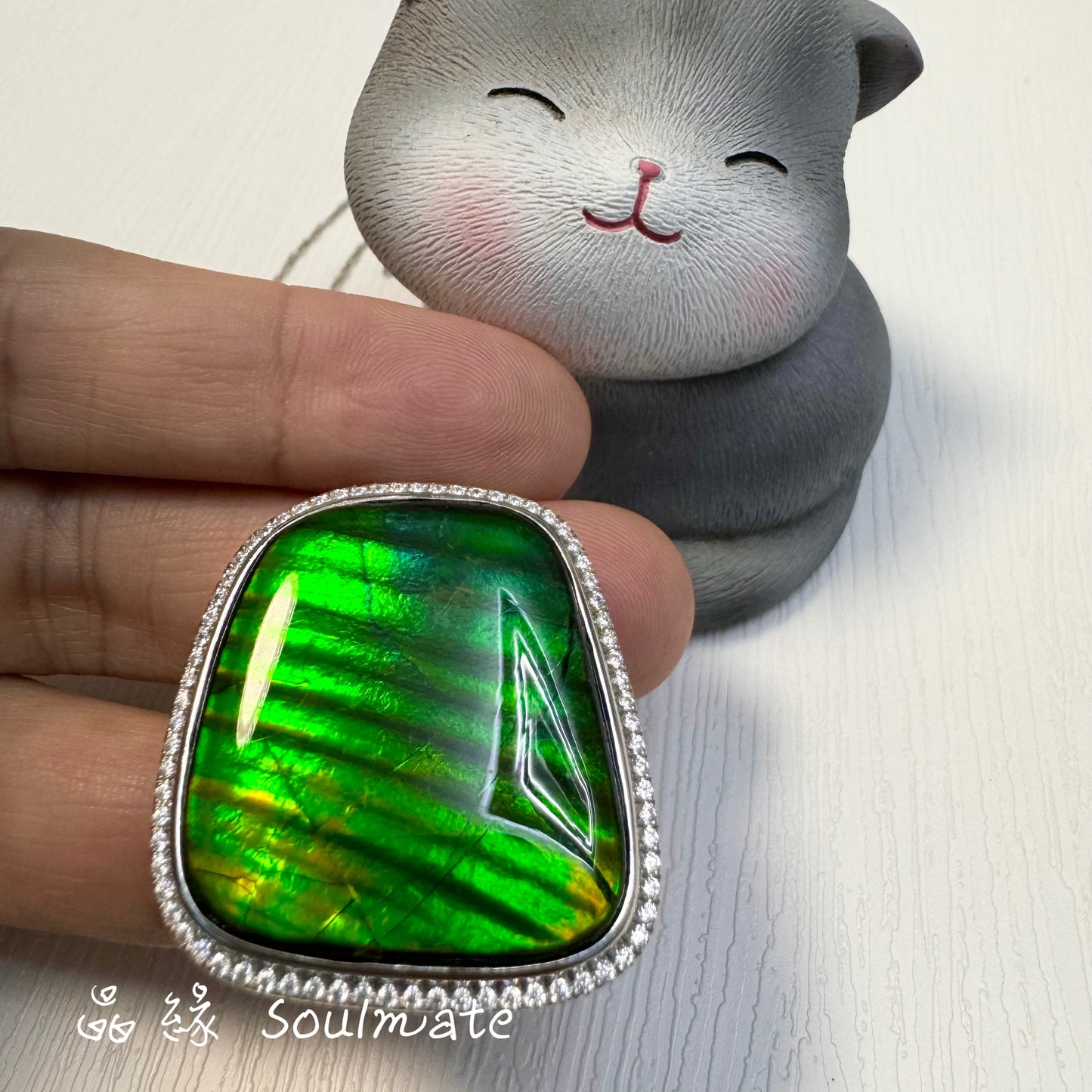 斑彩石盒子 29x32mm (石25x28mm)