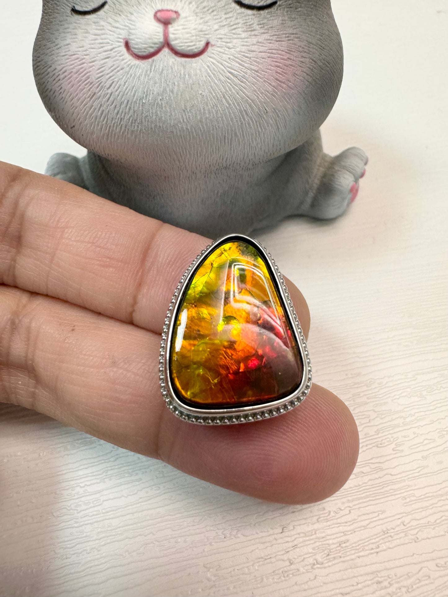 斑彩石盒子 17x22mm (石13x18mm)