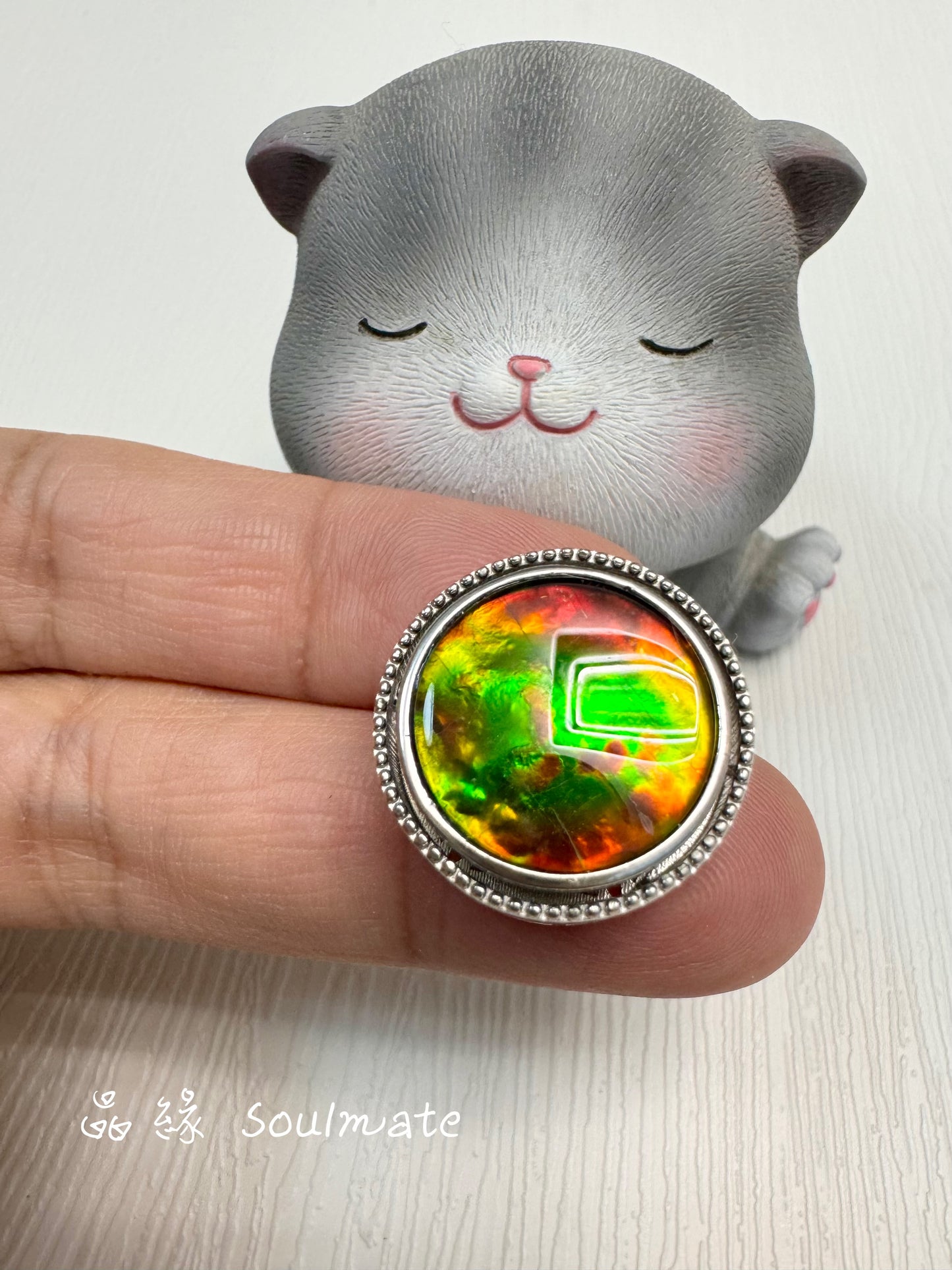 斑彩石盒子 20mm (石15mm)