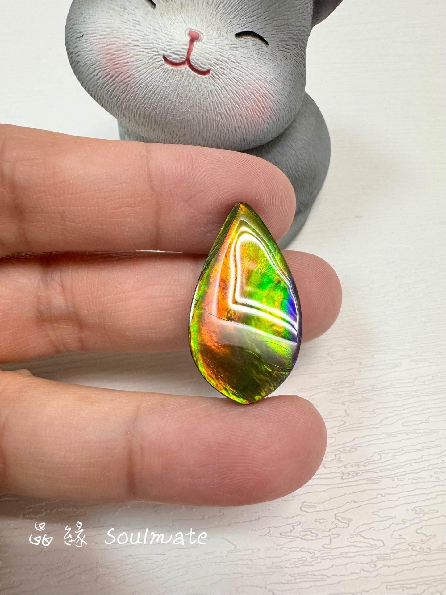 斑彩石裸石 16x29mm