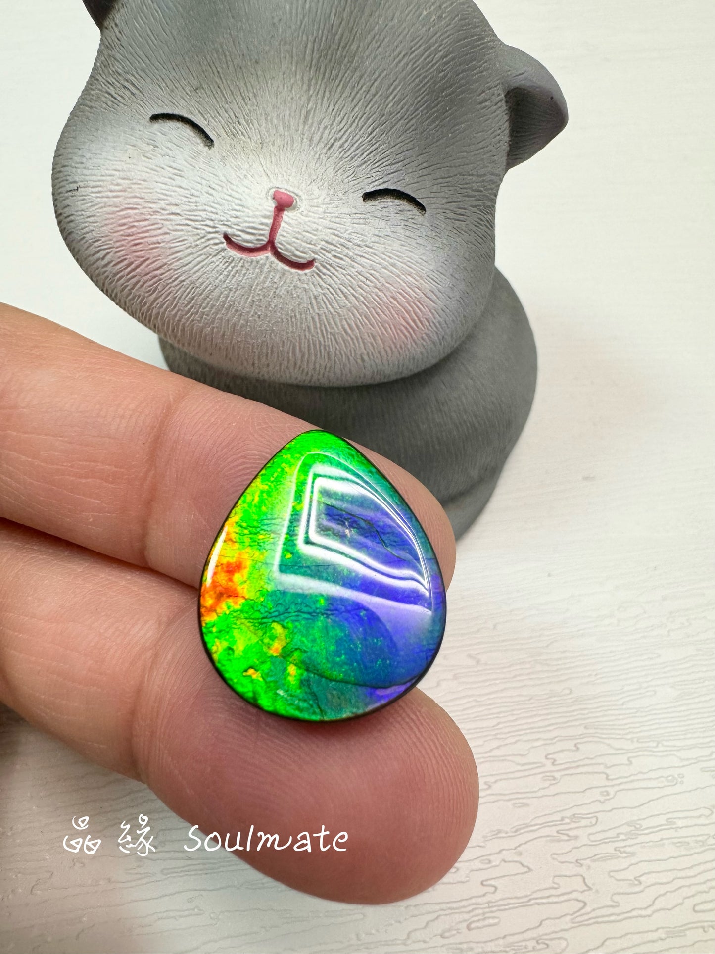 斑彩石裸石 17x20mm