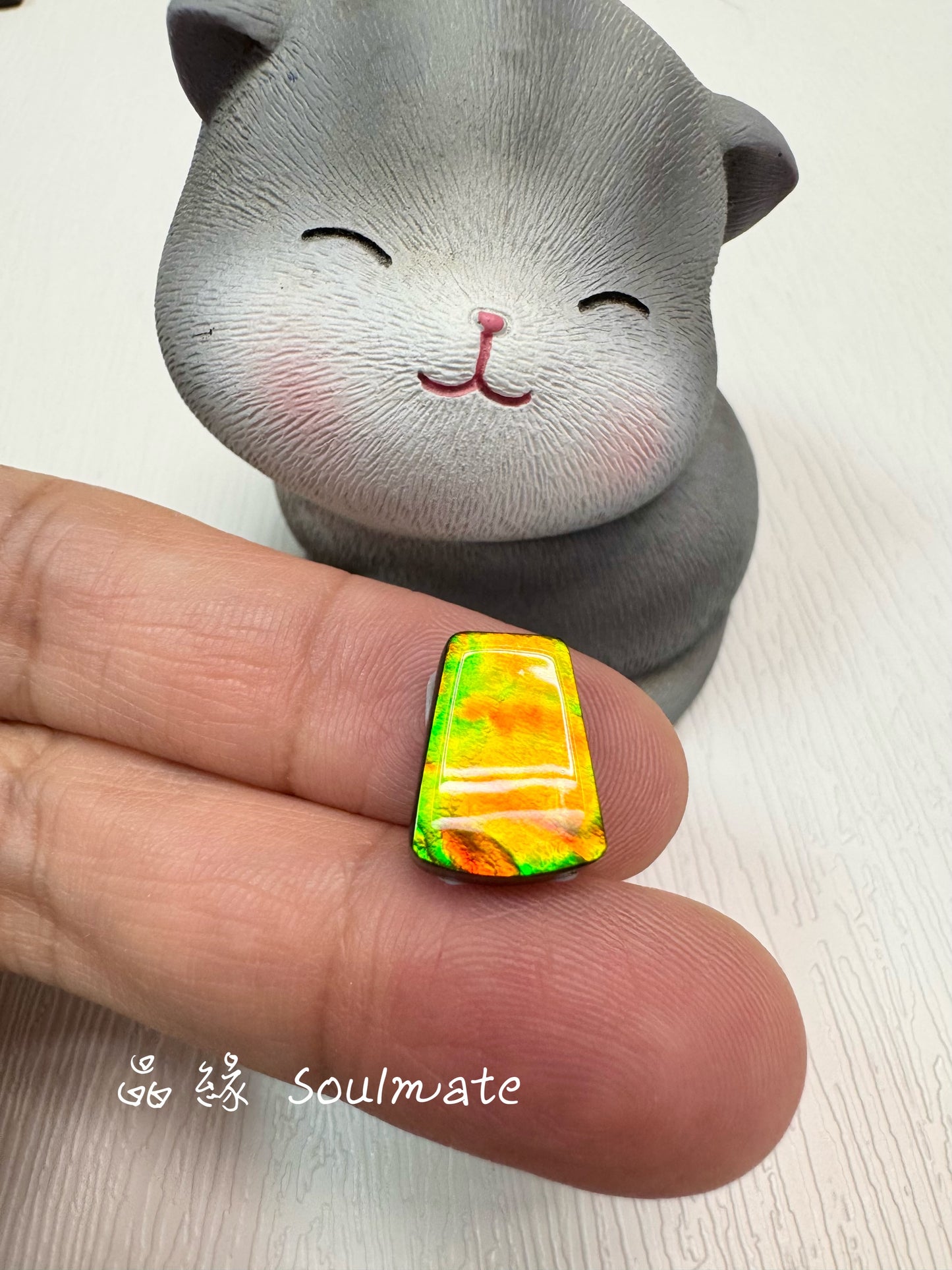 斑彩石裸石 11x14mm