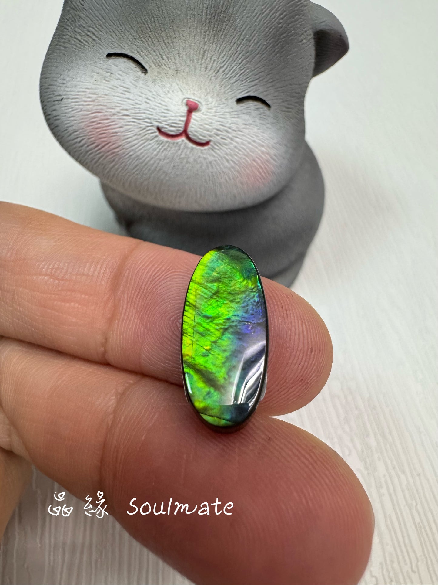 斑彩石裸石 8x18mm