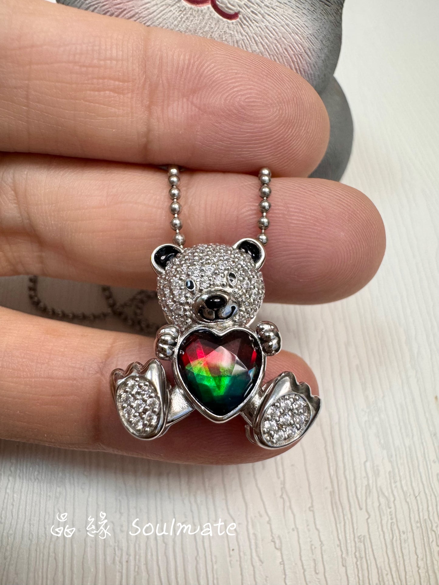 斑彩石盒子 21mm (石8mm)