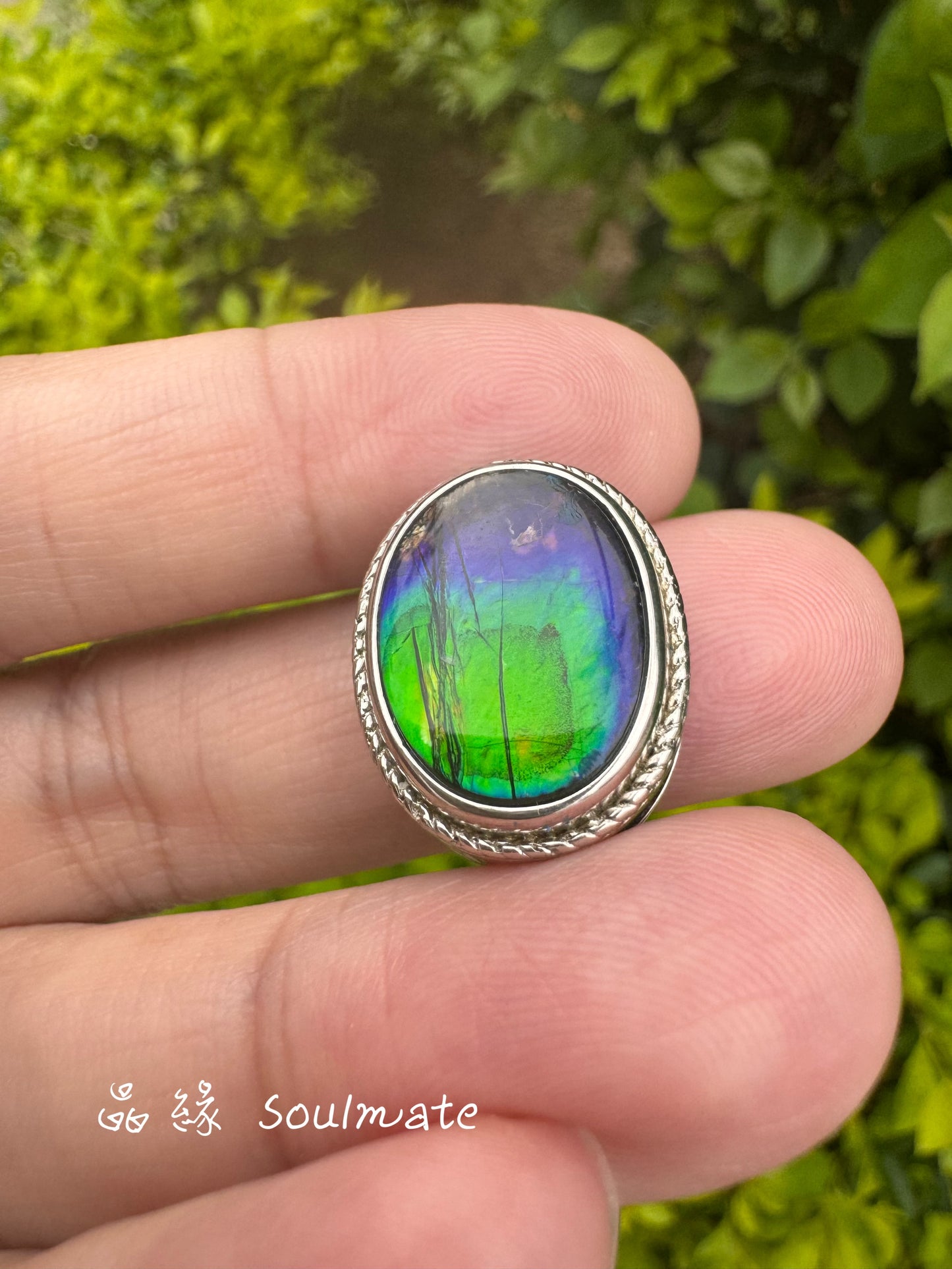 斑彩石盒子 16x20mm (石12x14mm)