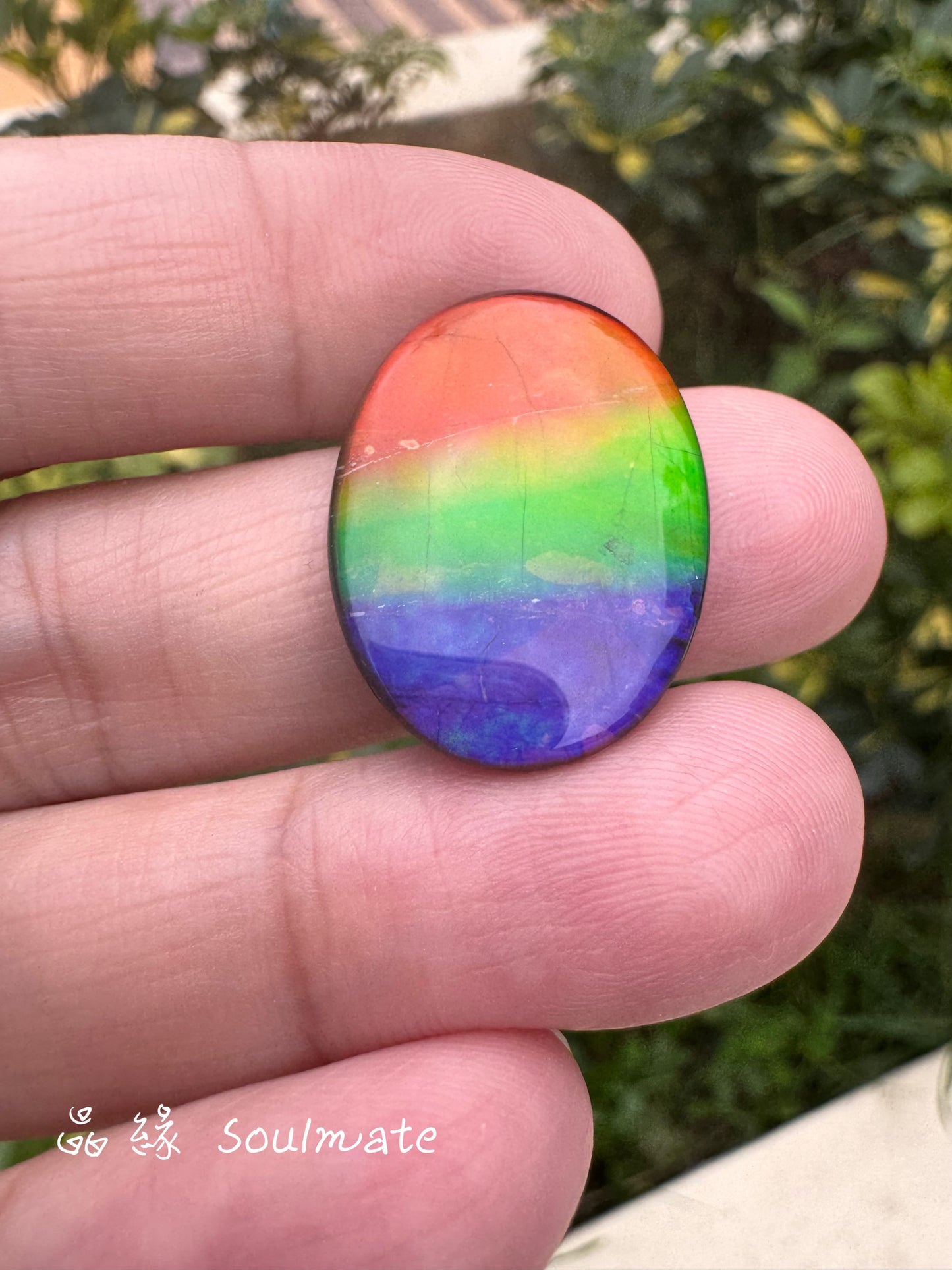 斑彩石裸石 18x25mm