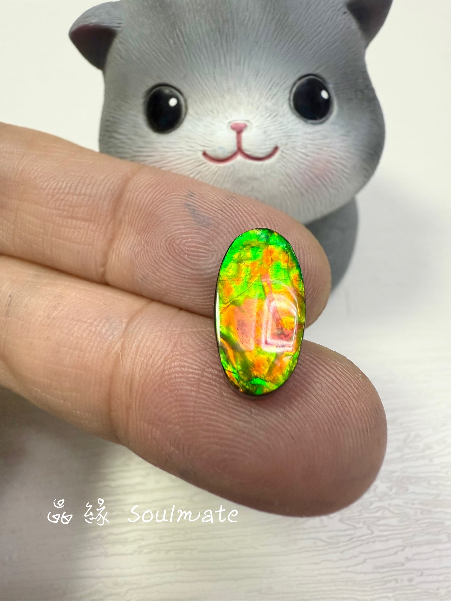 斑彩石裸石 8x15mm