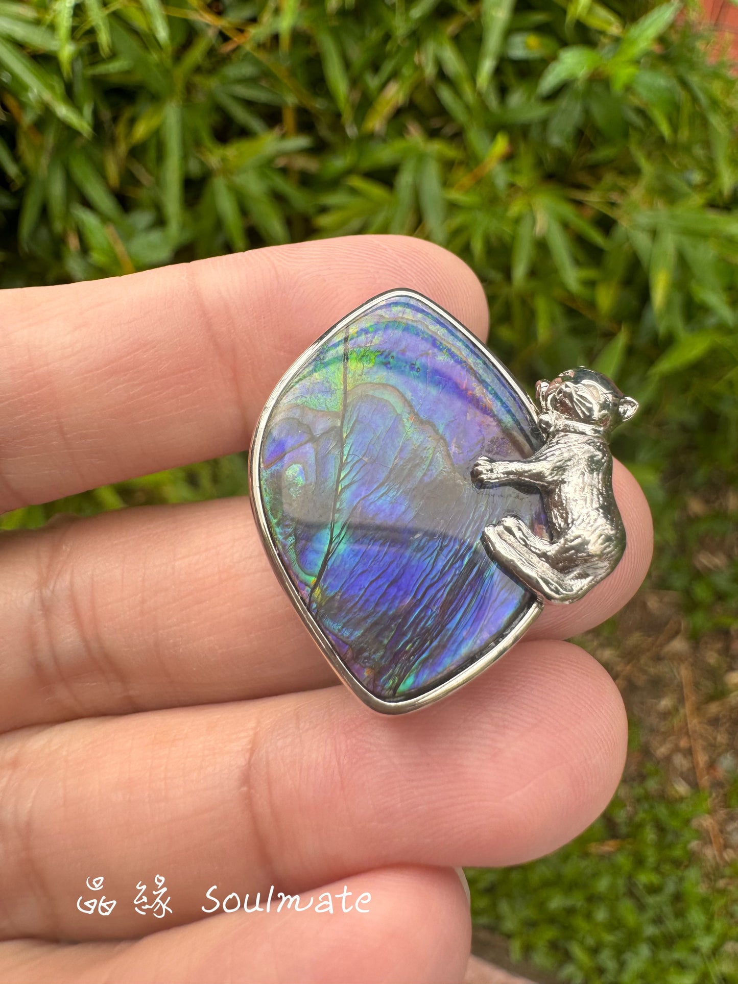 斑彩石盒子 22x29mm (石20x27mm)