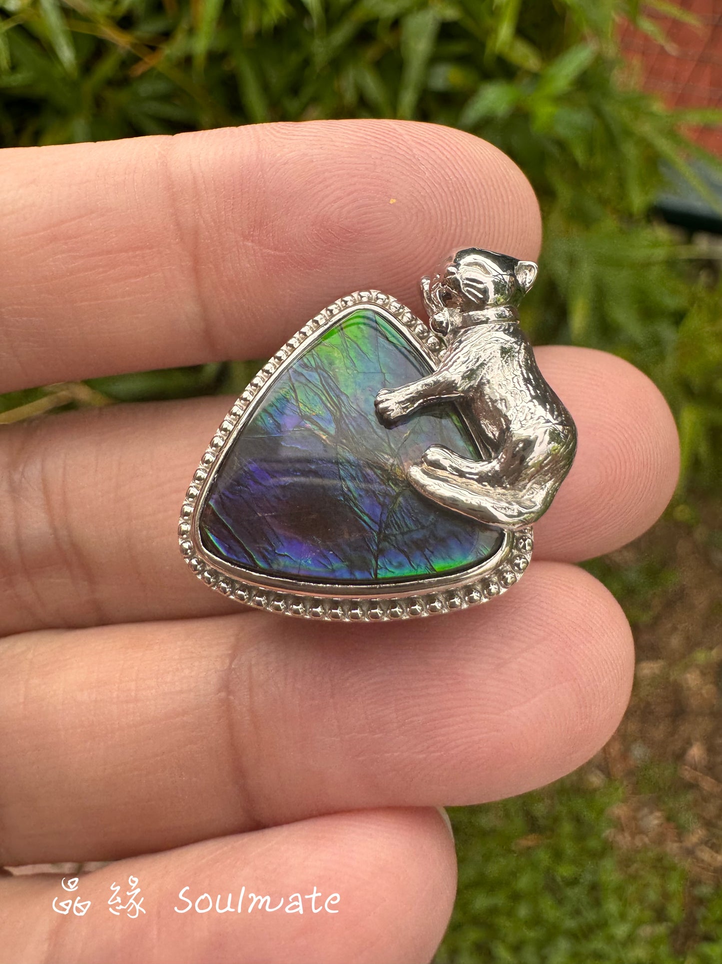 斑彩石盒子 20mm (石16mm)