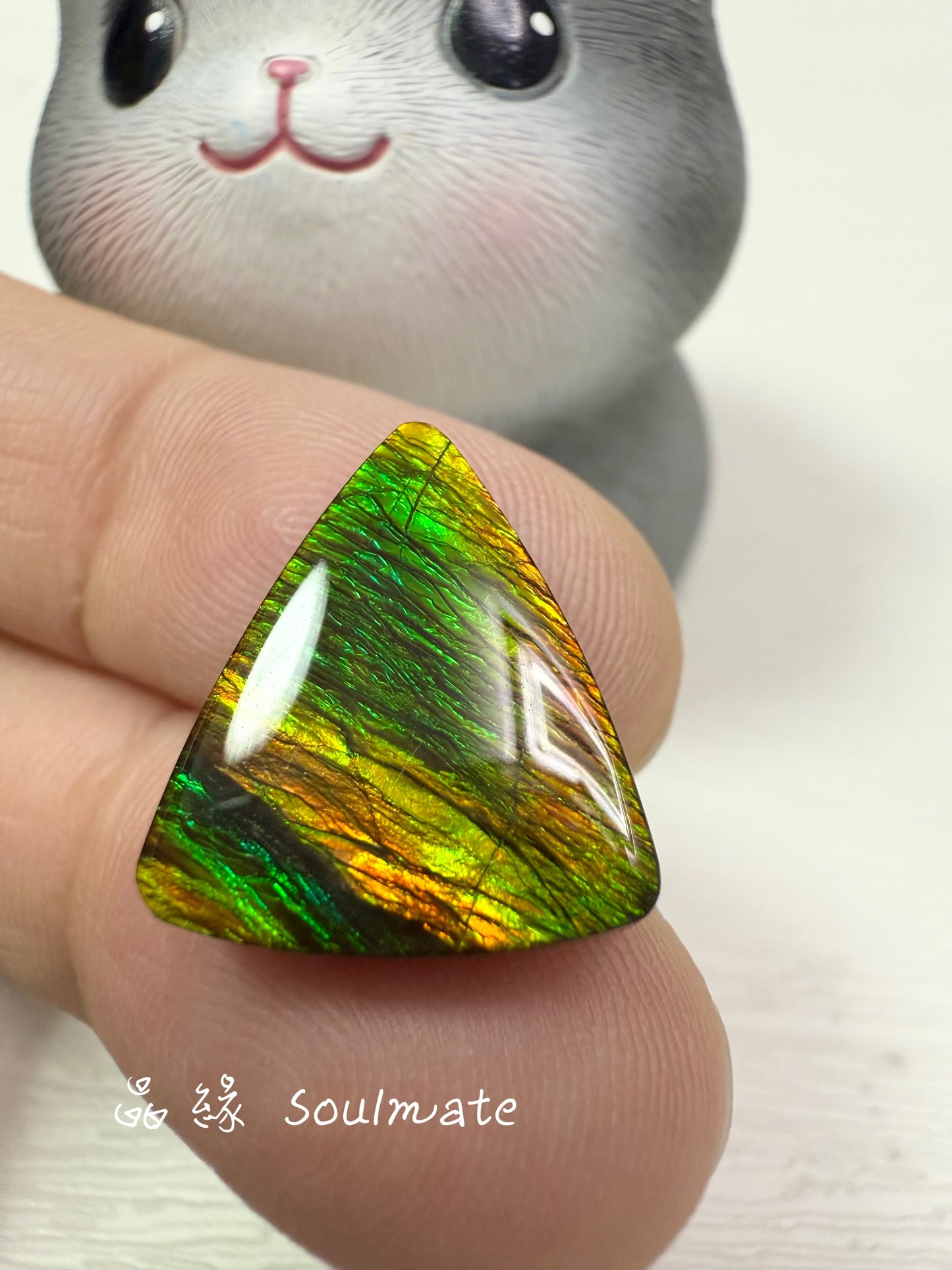 斑彩石裸石 15x16mm