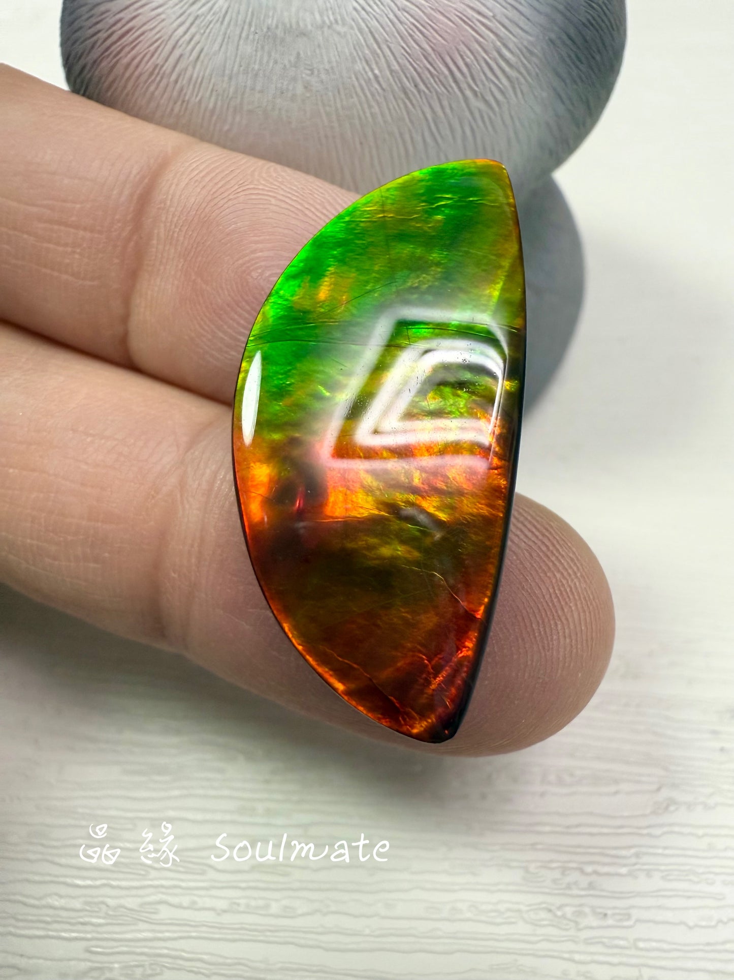 斑彩石裸石 15x31mm