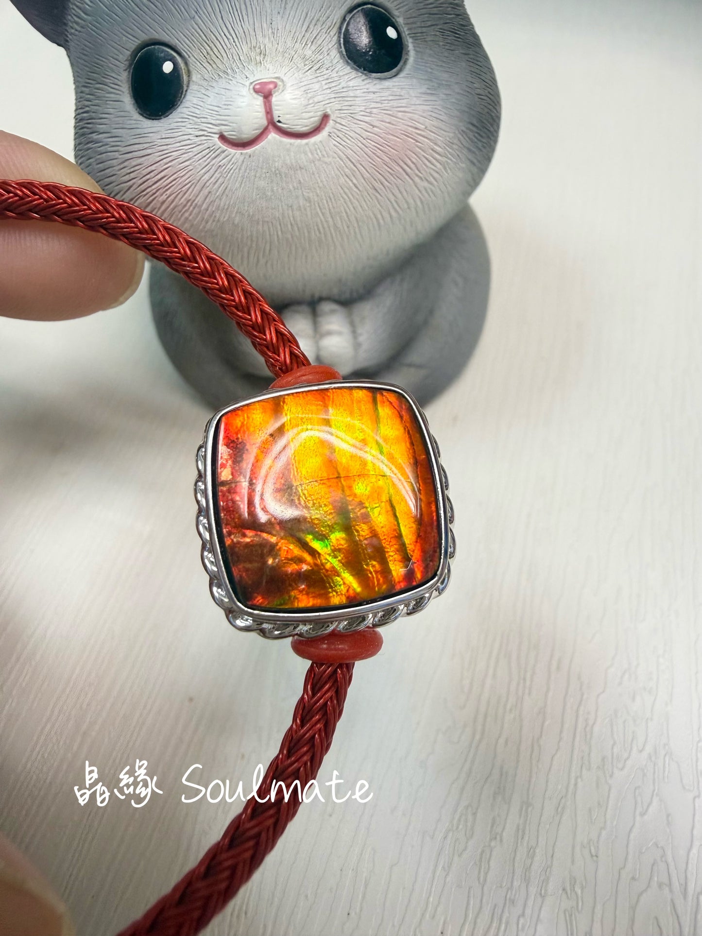 斑彩石盒子18mm (石14mm)