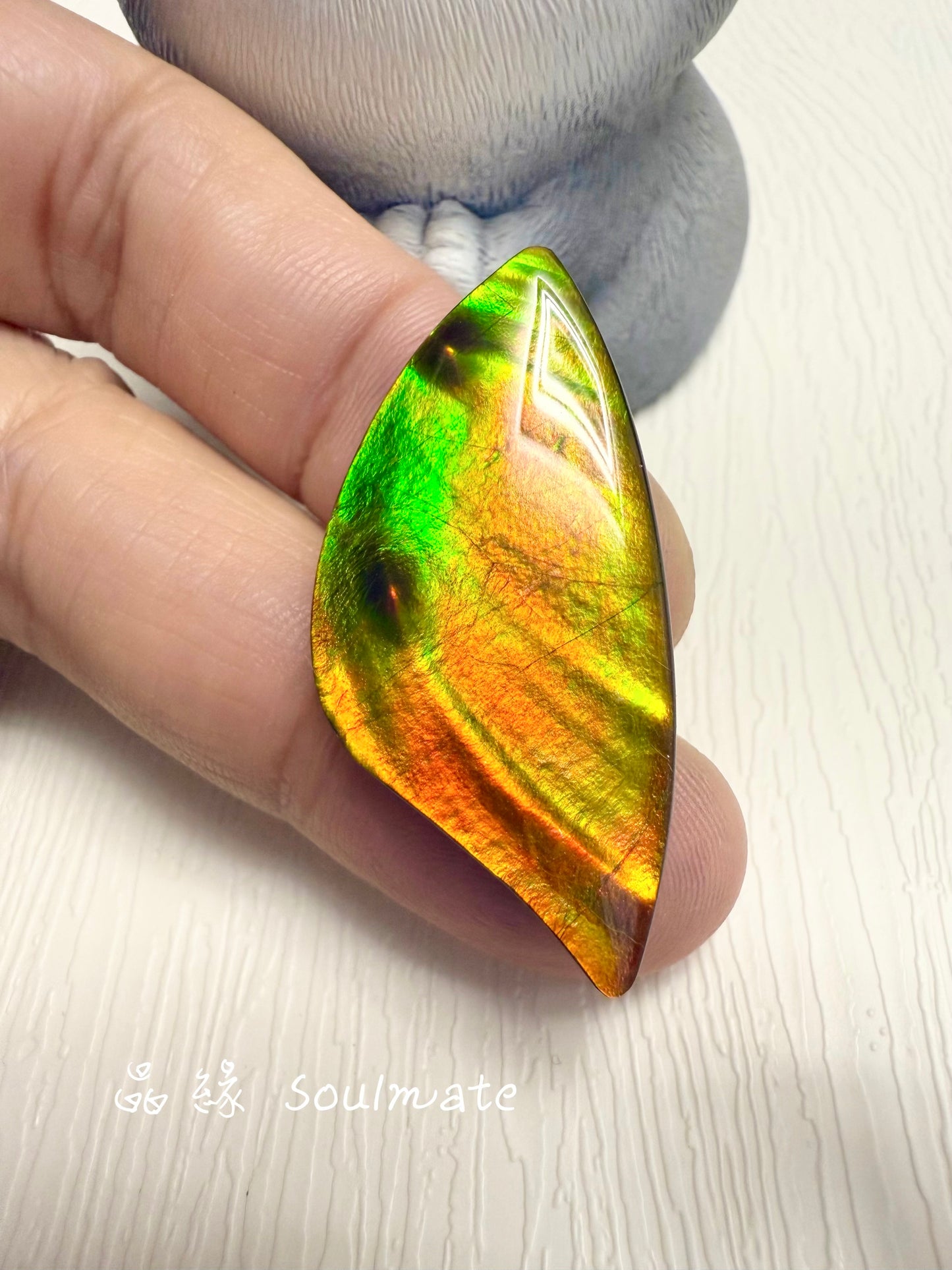 斑彩石裸石 18x38mm