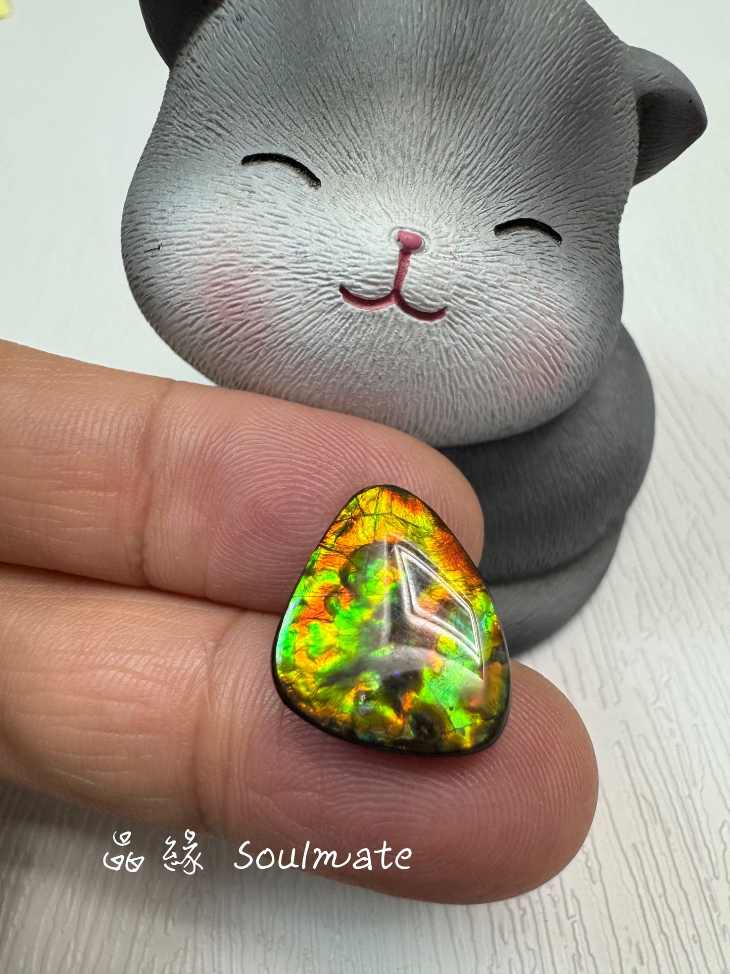 斑彩石裸石 14x17mm