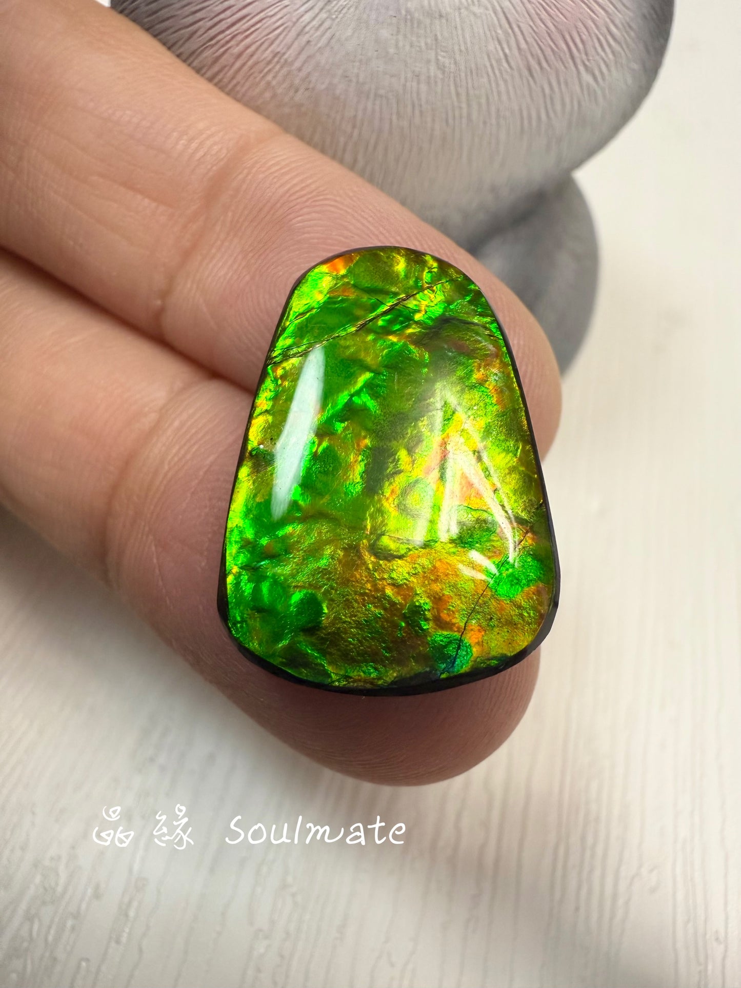 斑彩石裸石 15x23mm