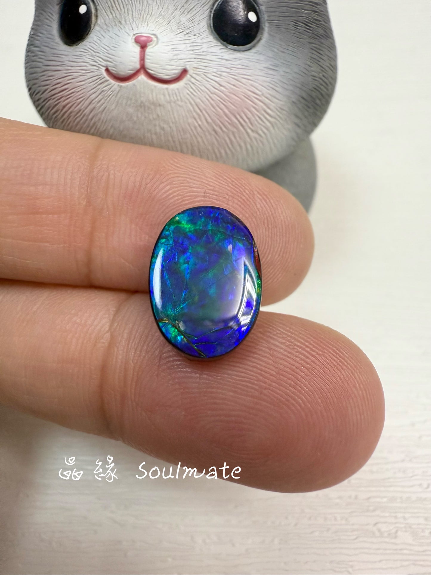 斑彩石裸石 10x14mm