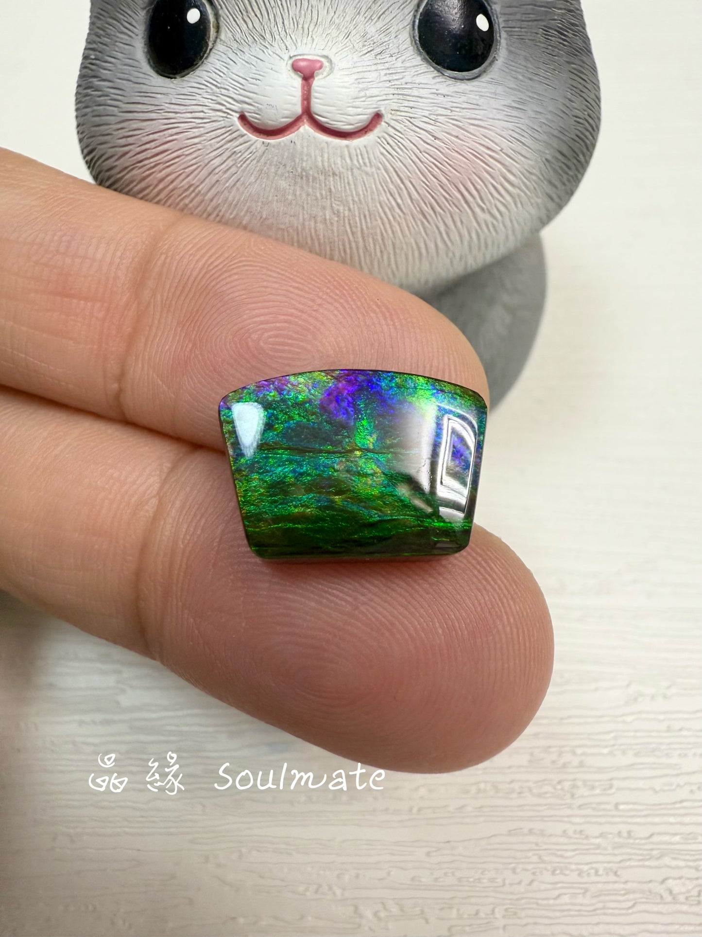 斑彩石裸石 12x15mm