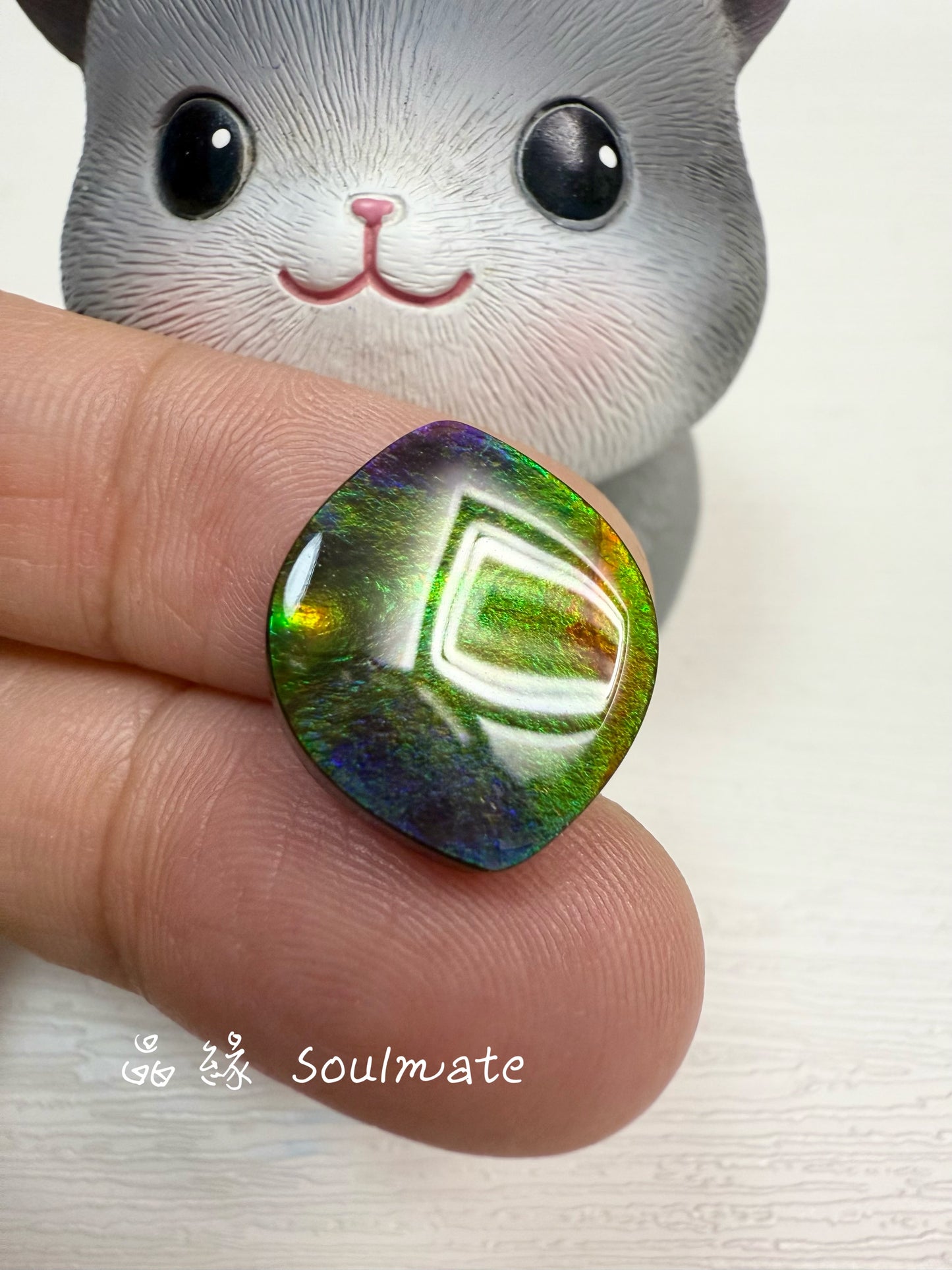 斑彩石裸石 15x18mm