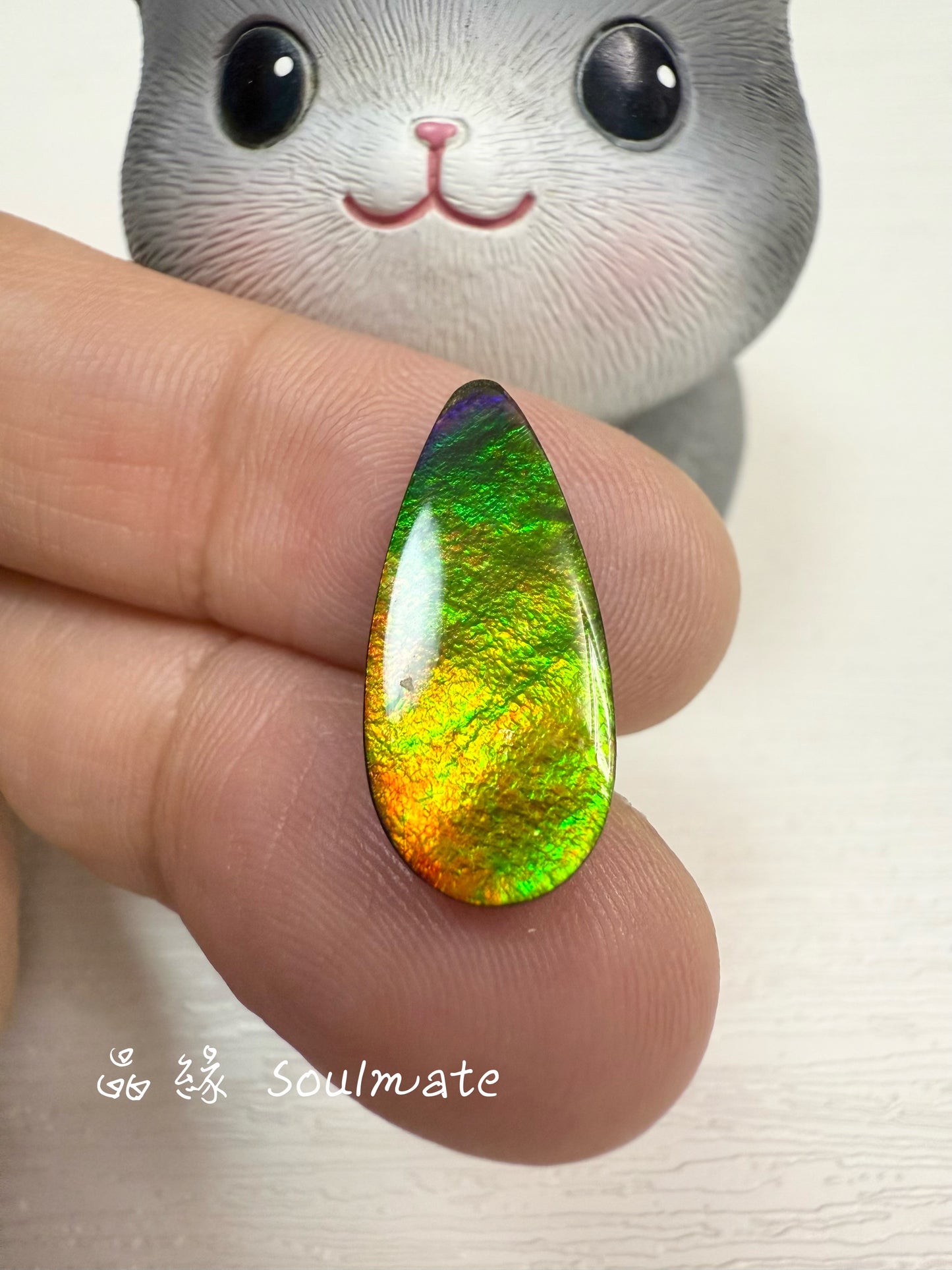 斑彩石裸石 9x20mm