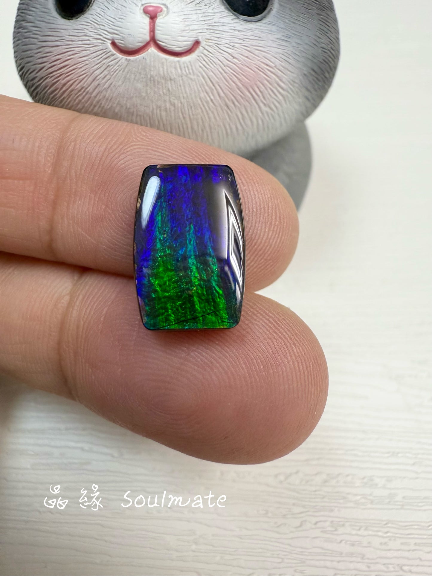 斑彩石裸石 10x14mm