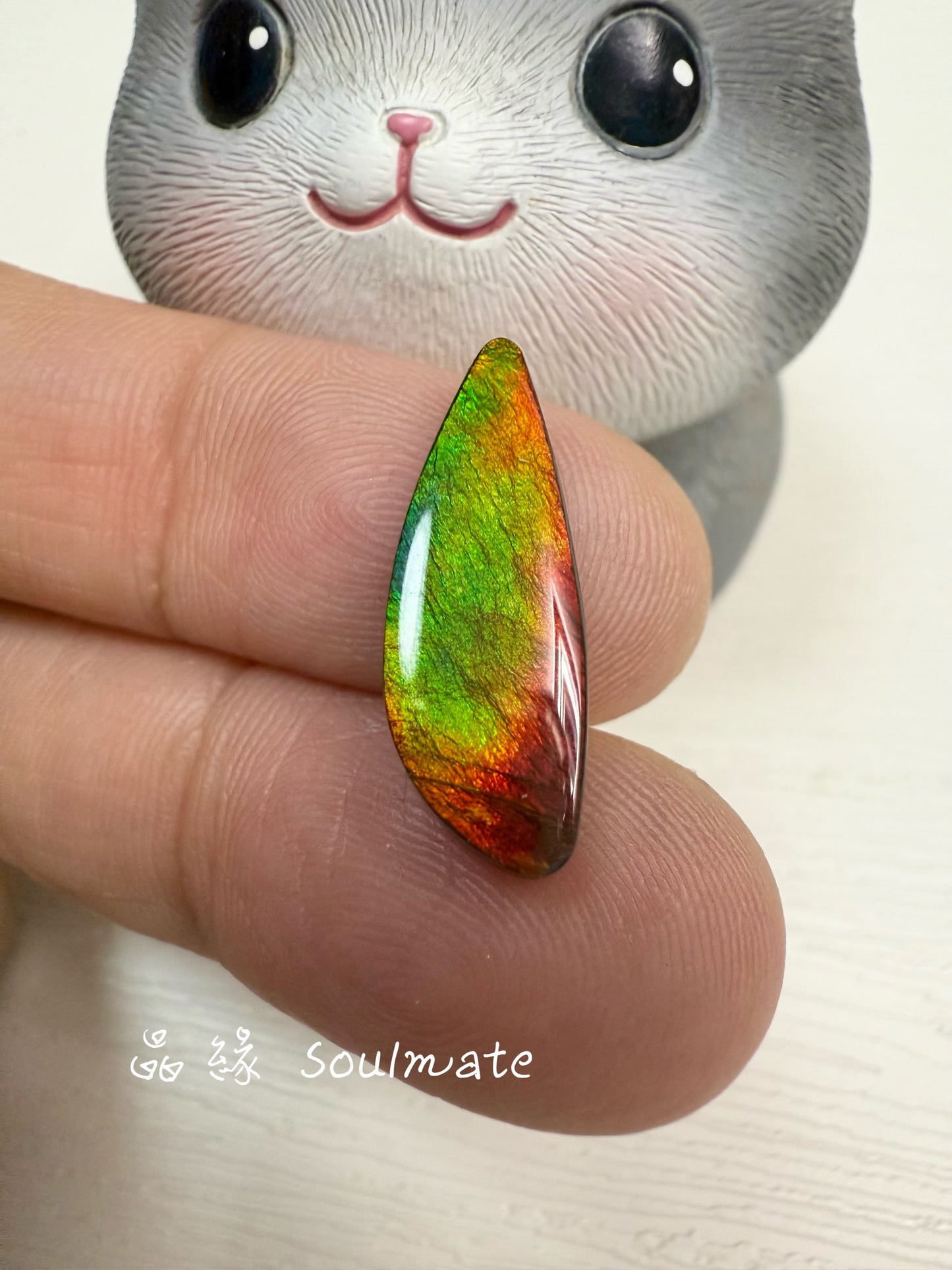 斑彩石裸石 7x21mm