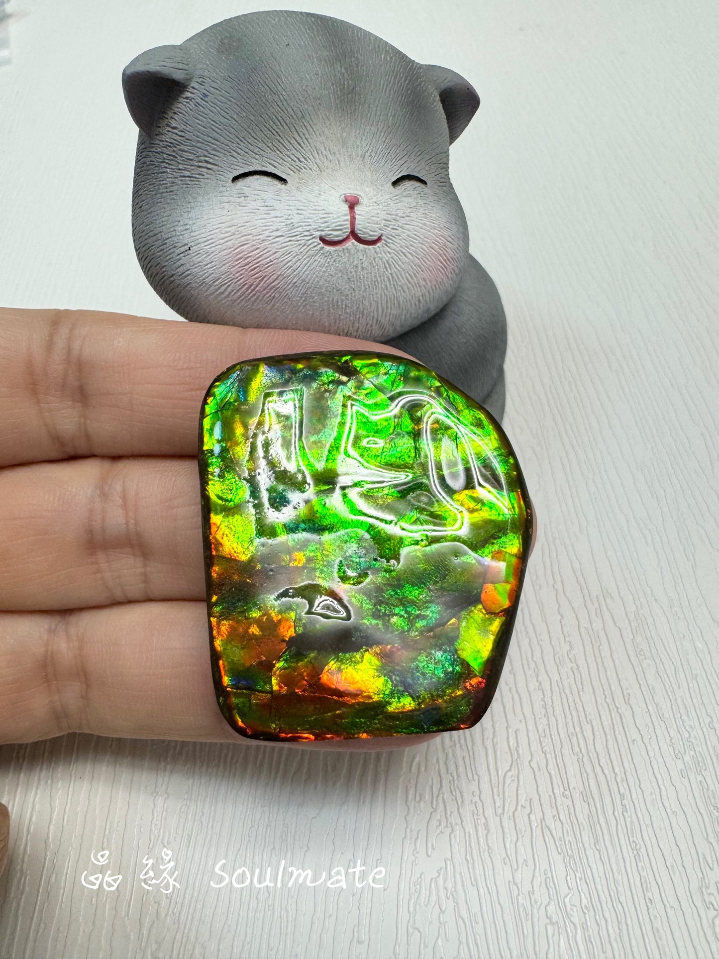 斑彩石裸石 33x40mm