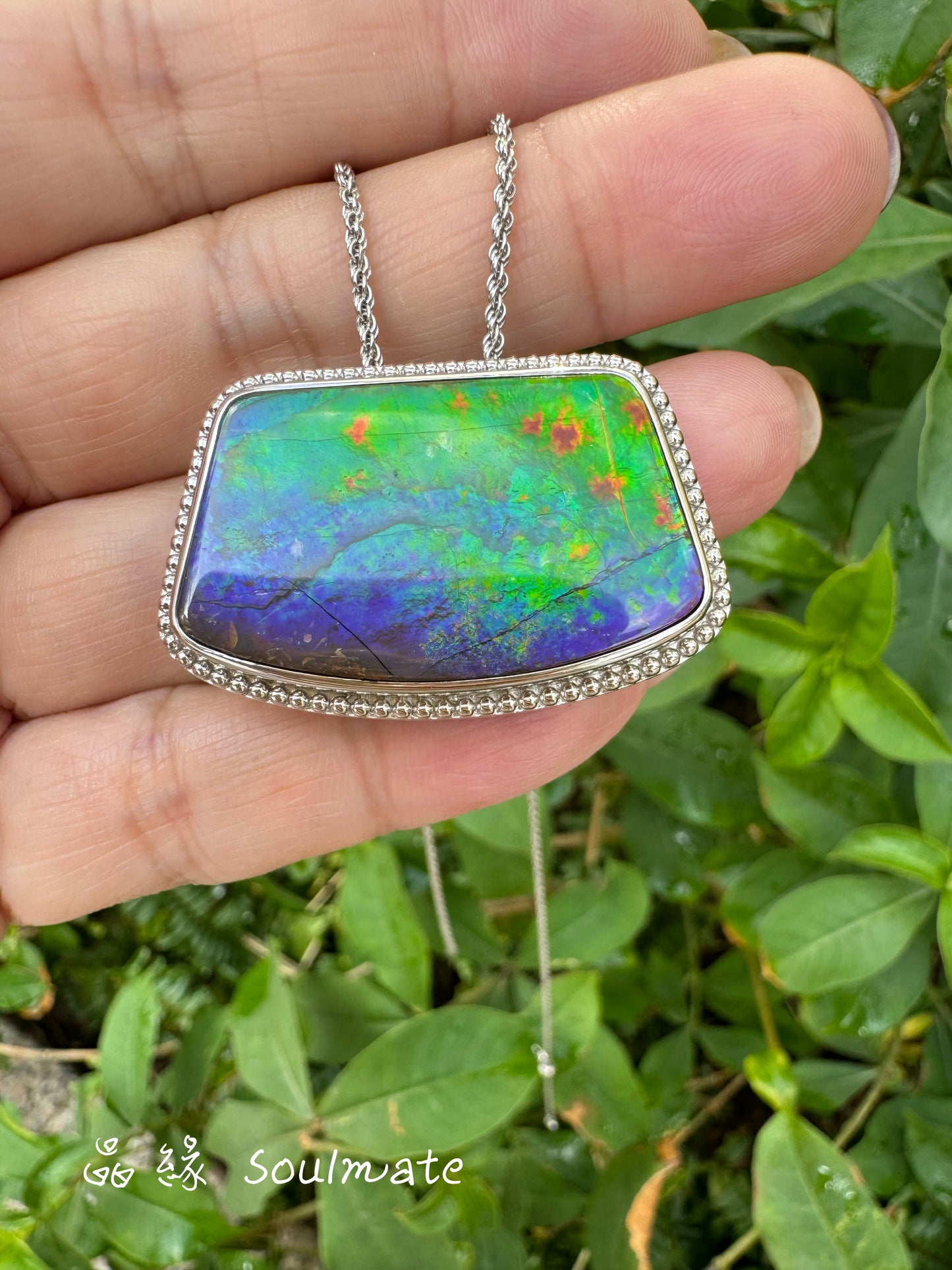 斑彩石盒子 24x35mm (石20x31mm)