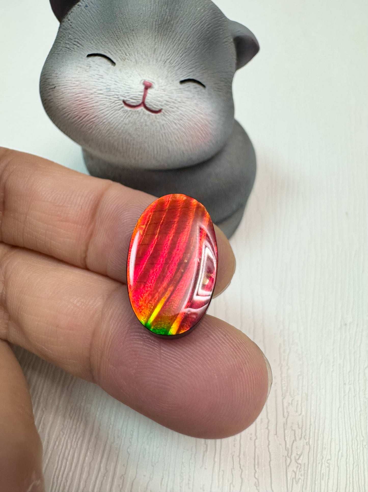 斑彩石裸石 13x21mm