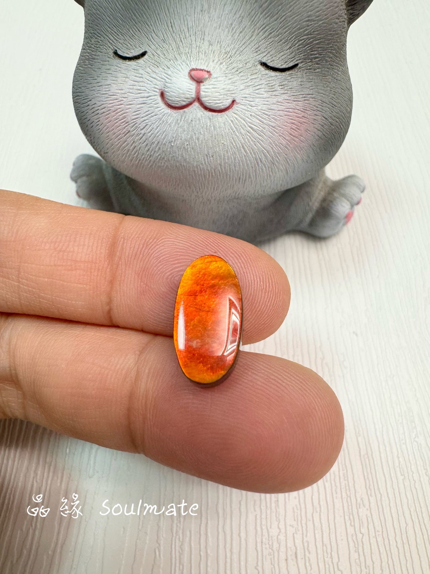 斑彩石裸石 8x15mm