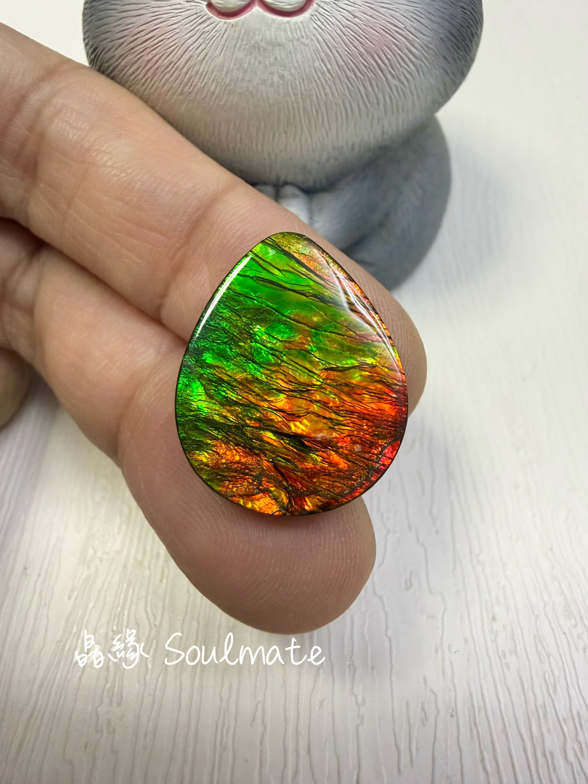 斑彩石裸石 17x21mm
