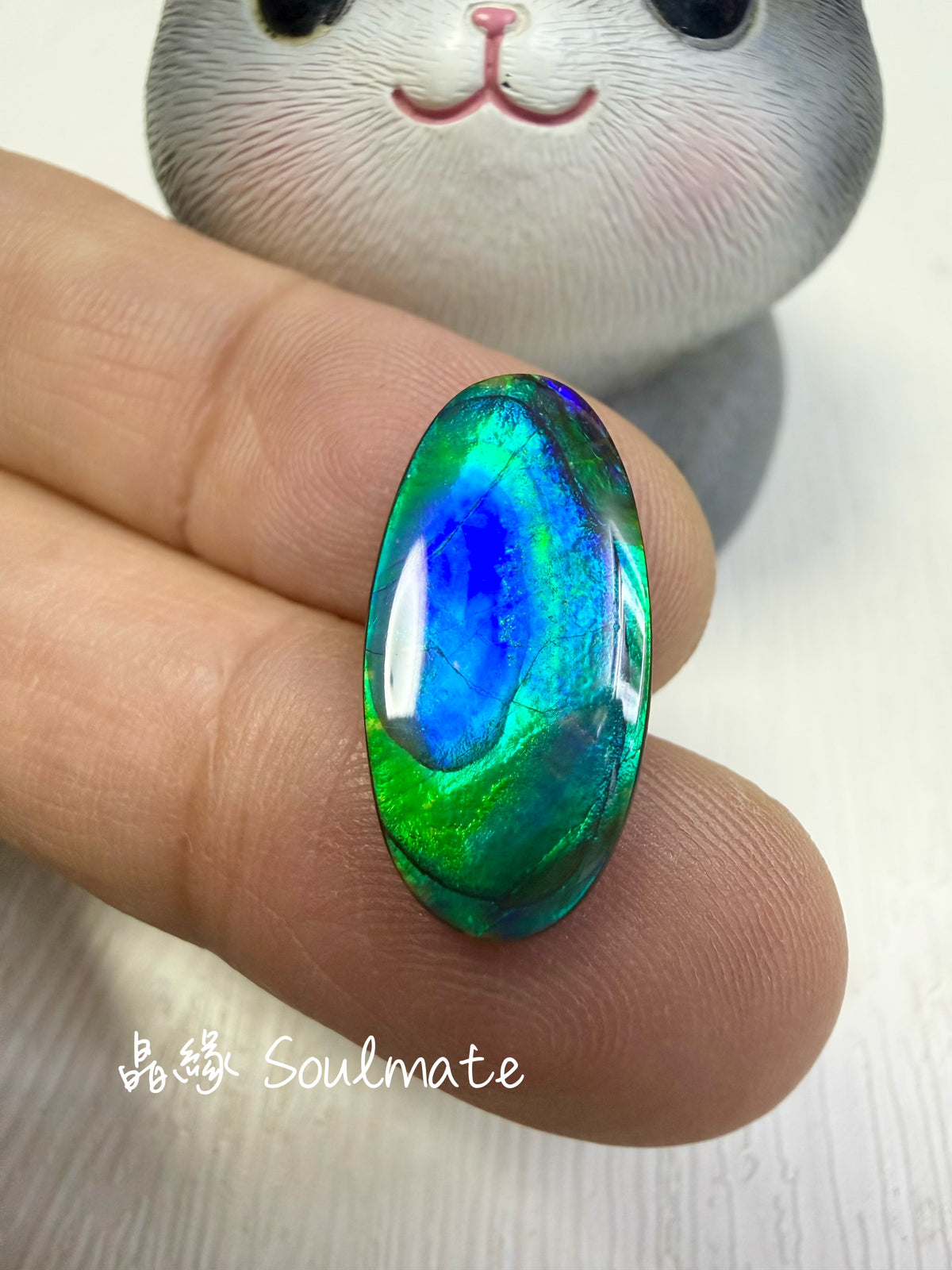斑彩石裸石 10x21mm