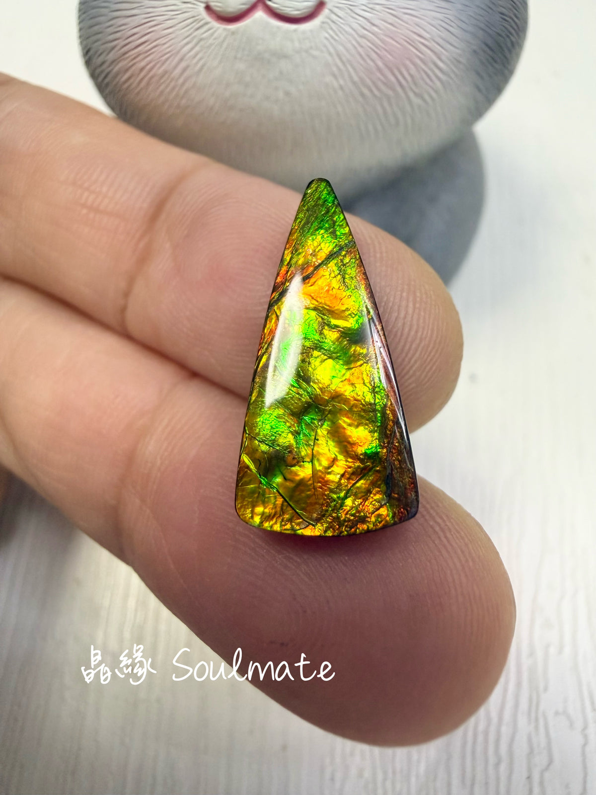 斑彩石裸石 10x21mm