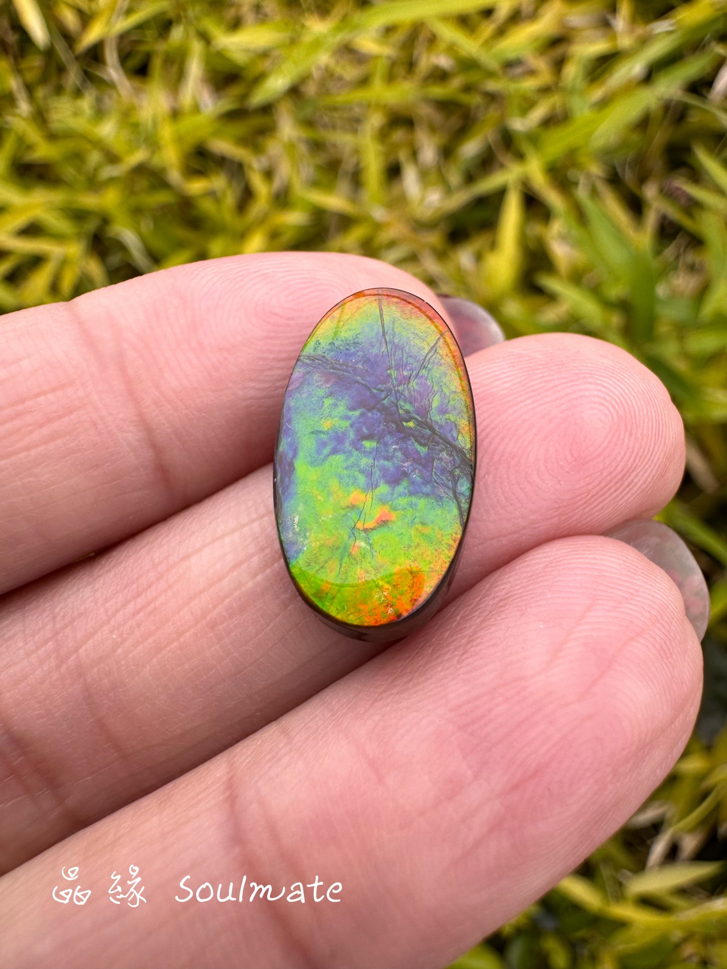 斑彩石裸石 10x20mm