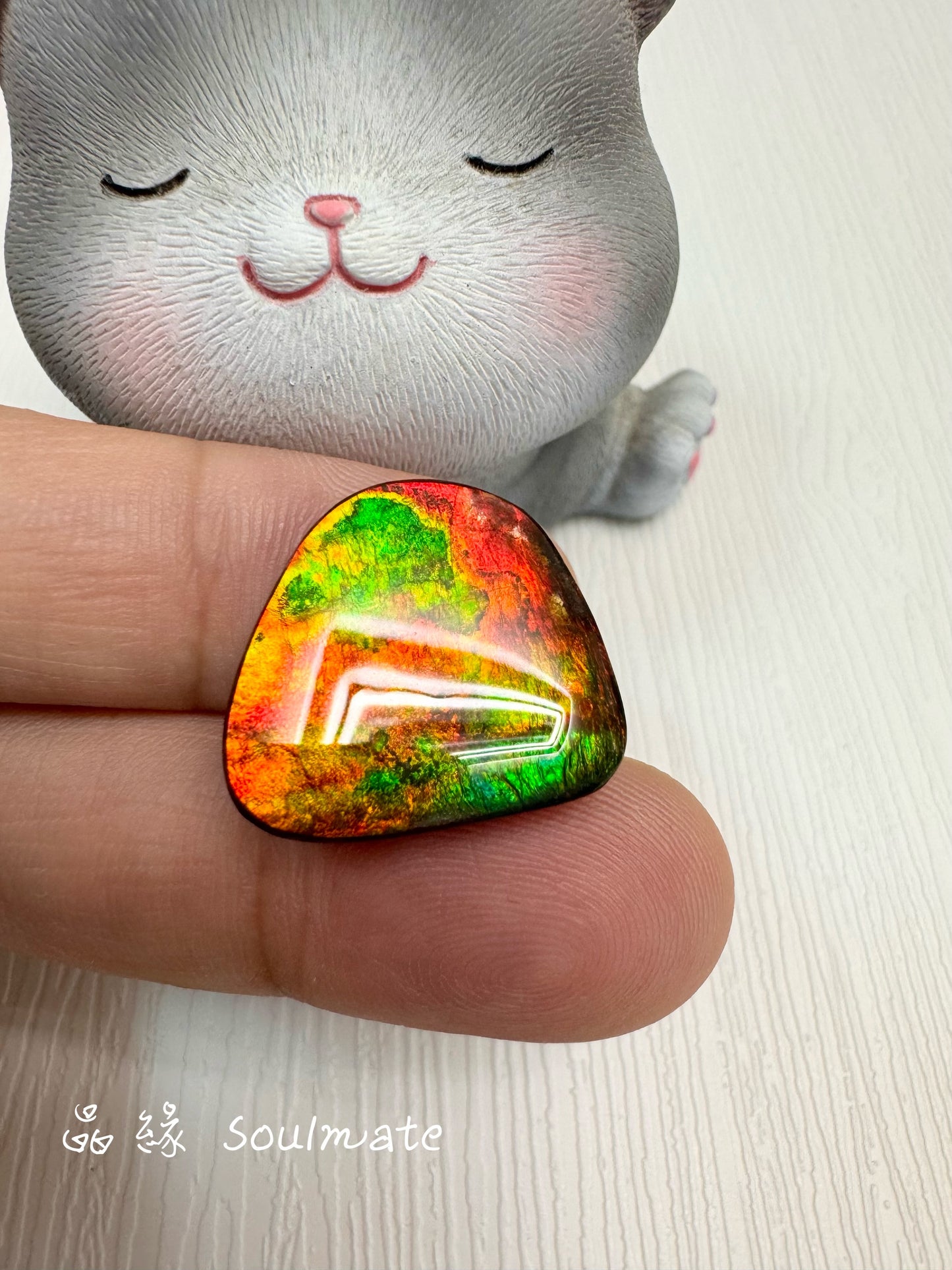 斑彩石裸石 18x20mm