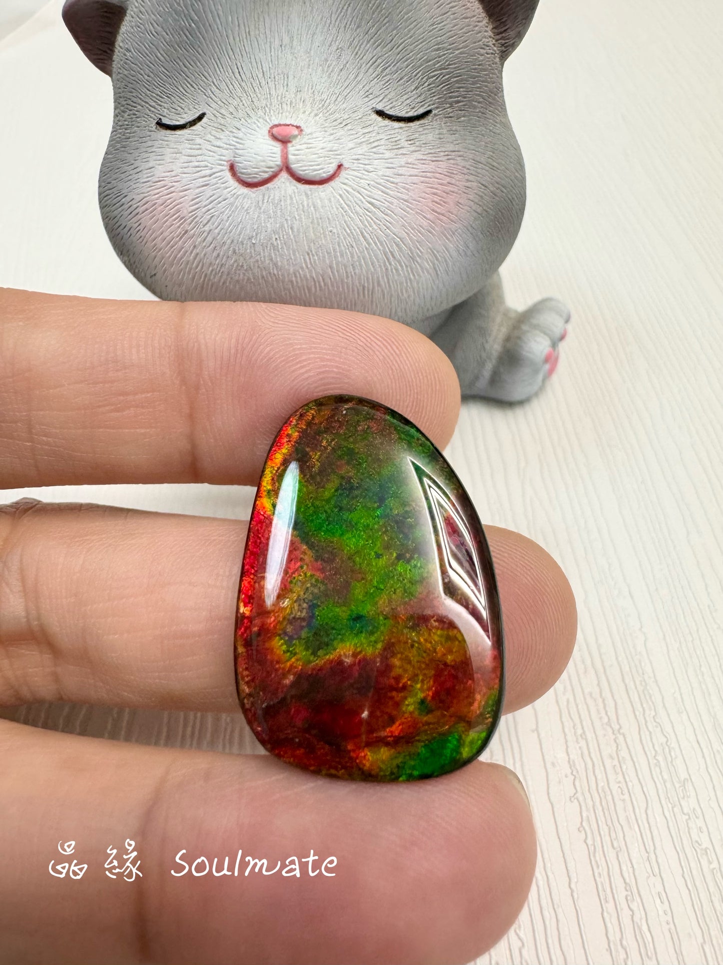 斑彩石裸石 19x29mm