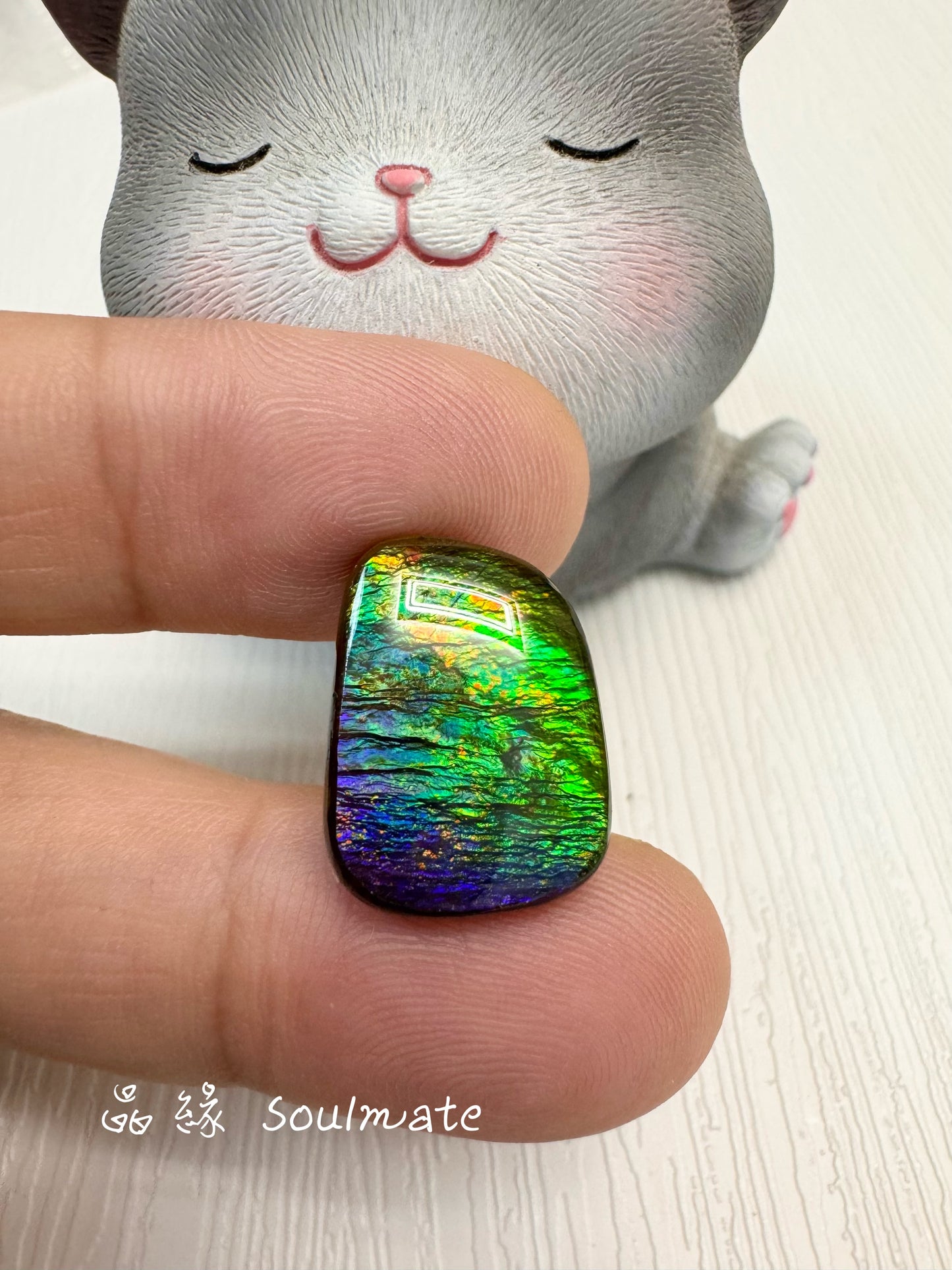 斑彩石裸石 14x18mm