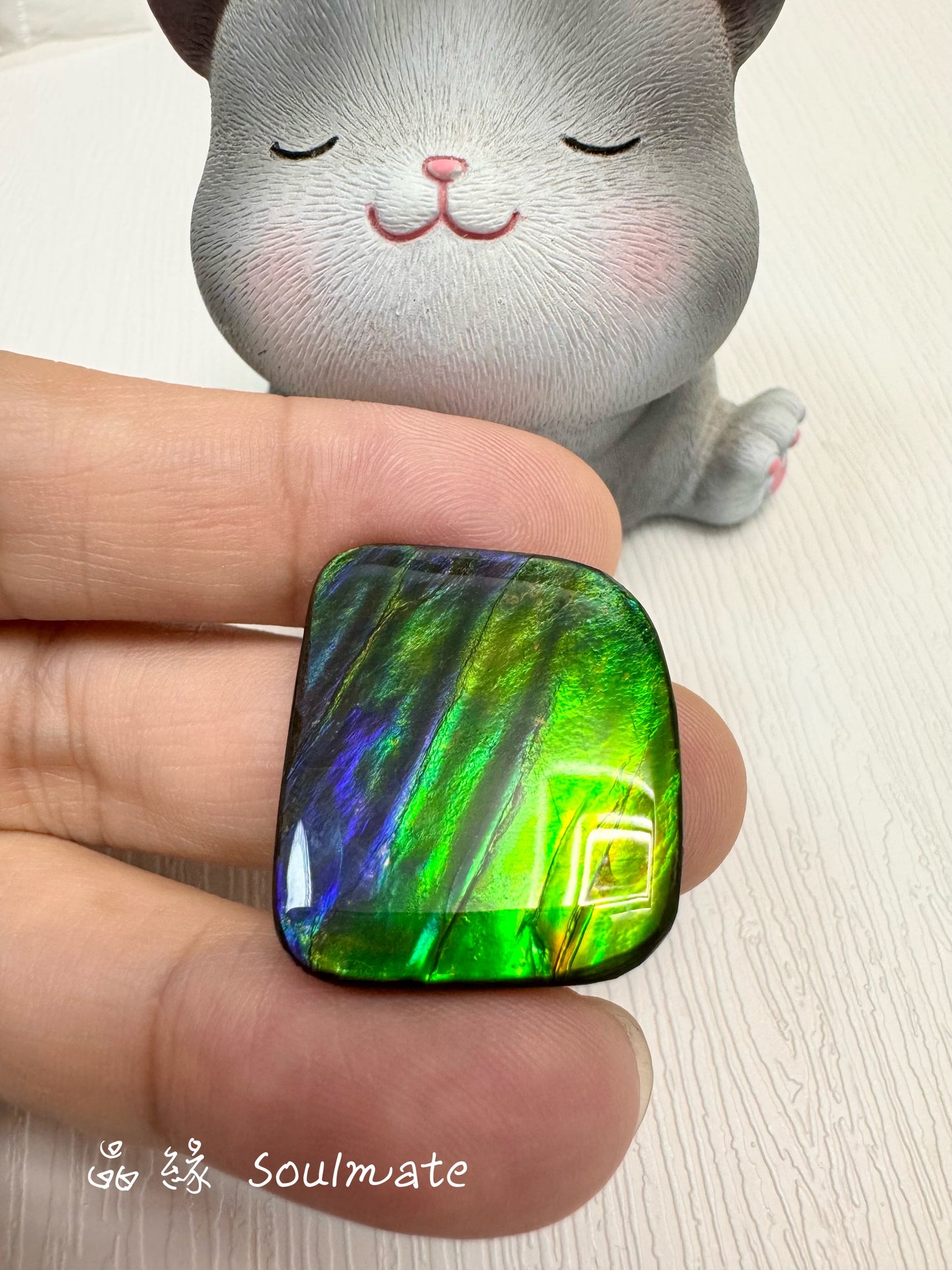 斑彩石裸石 23x27mm