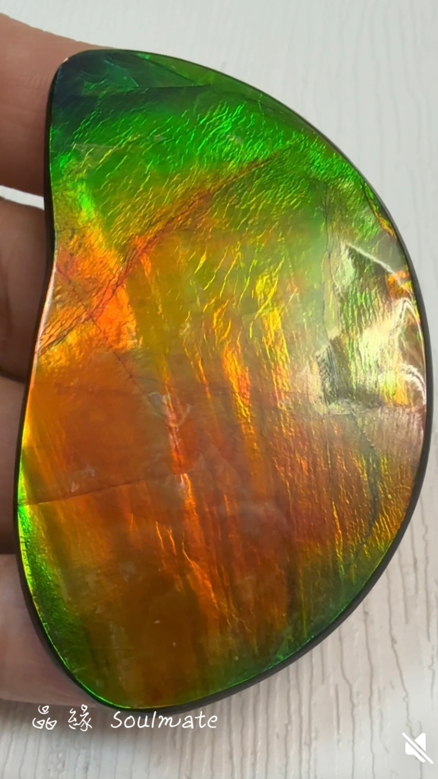 斑彩石裸石 35x61mm