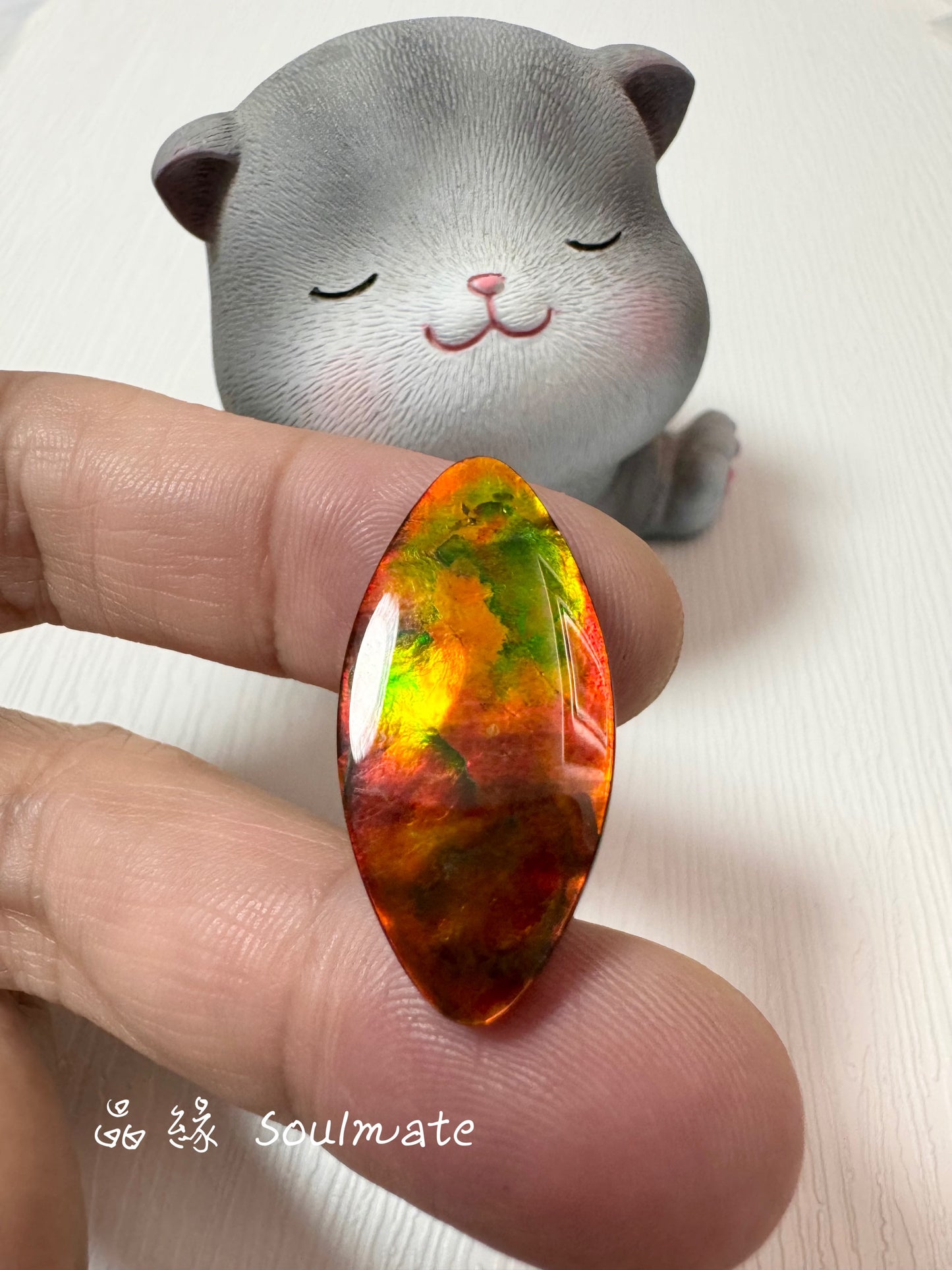 斑彩石裸石 14x29mm