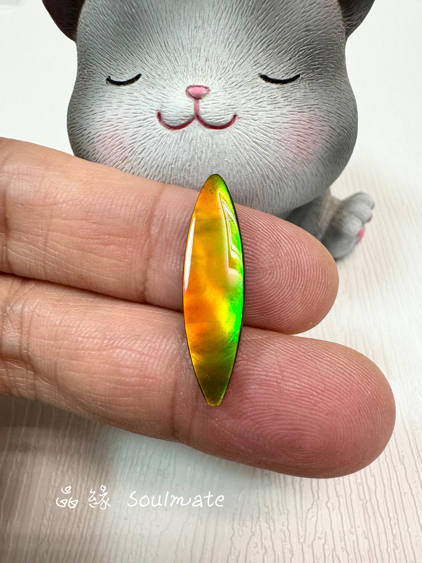 斑彩石裸石 6x25mm
