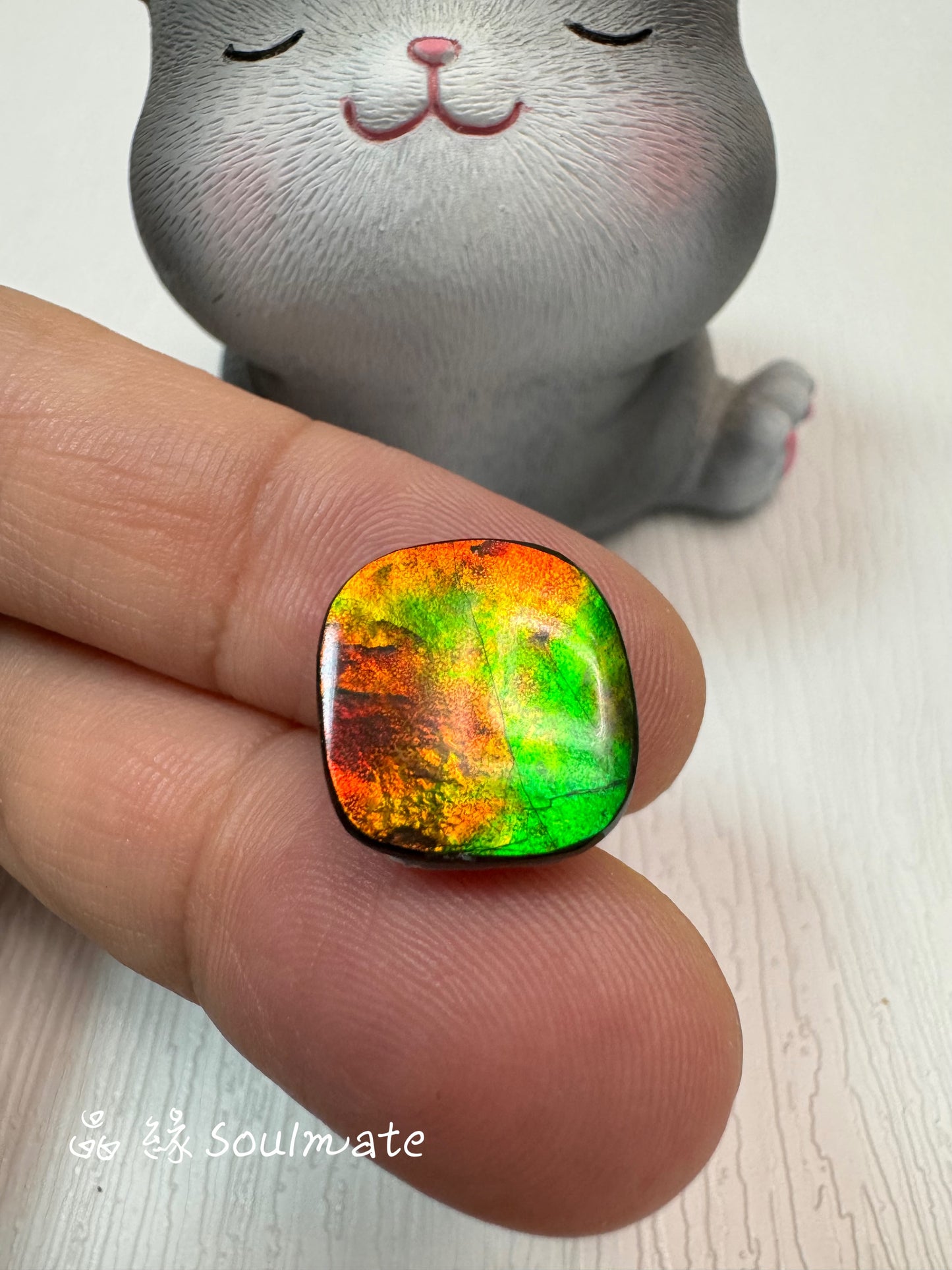 斑彩石裸石 13x14mm