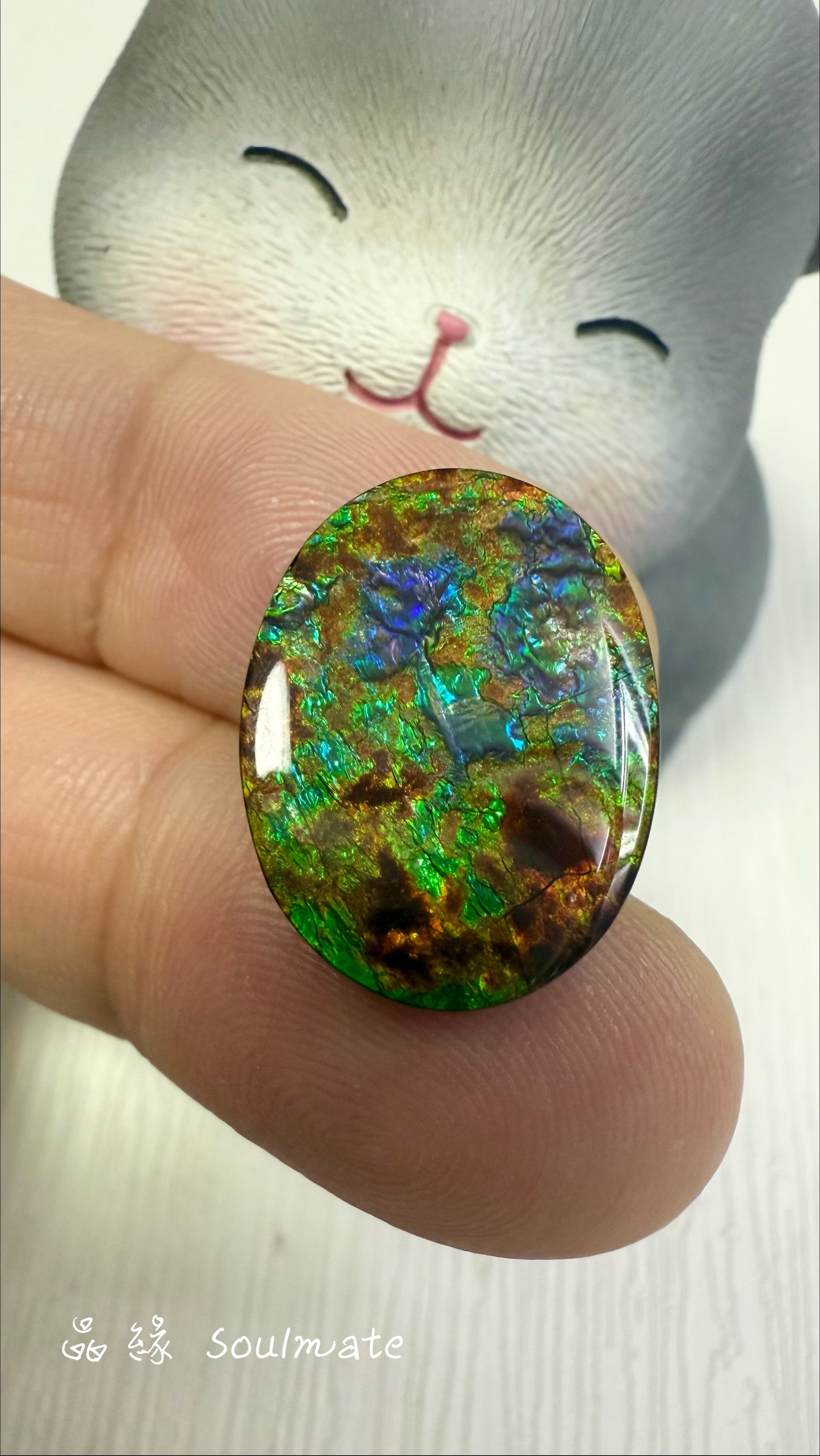 斑彩石裸石 15x20mm