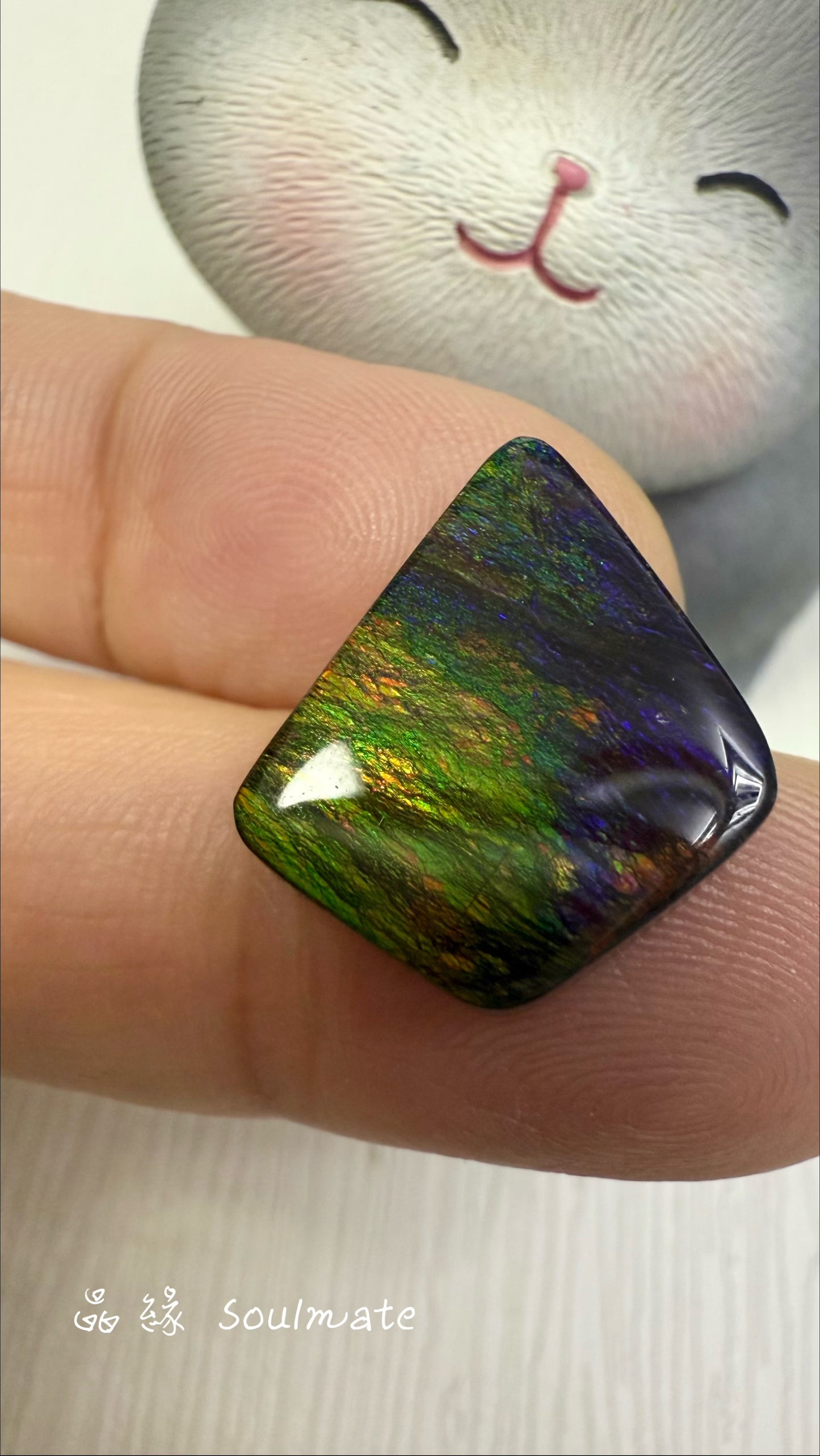 斑彩石裸石 16x19mm